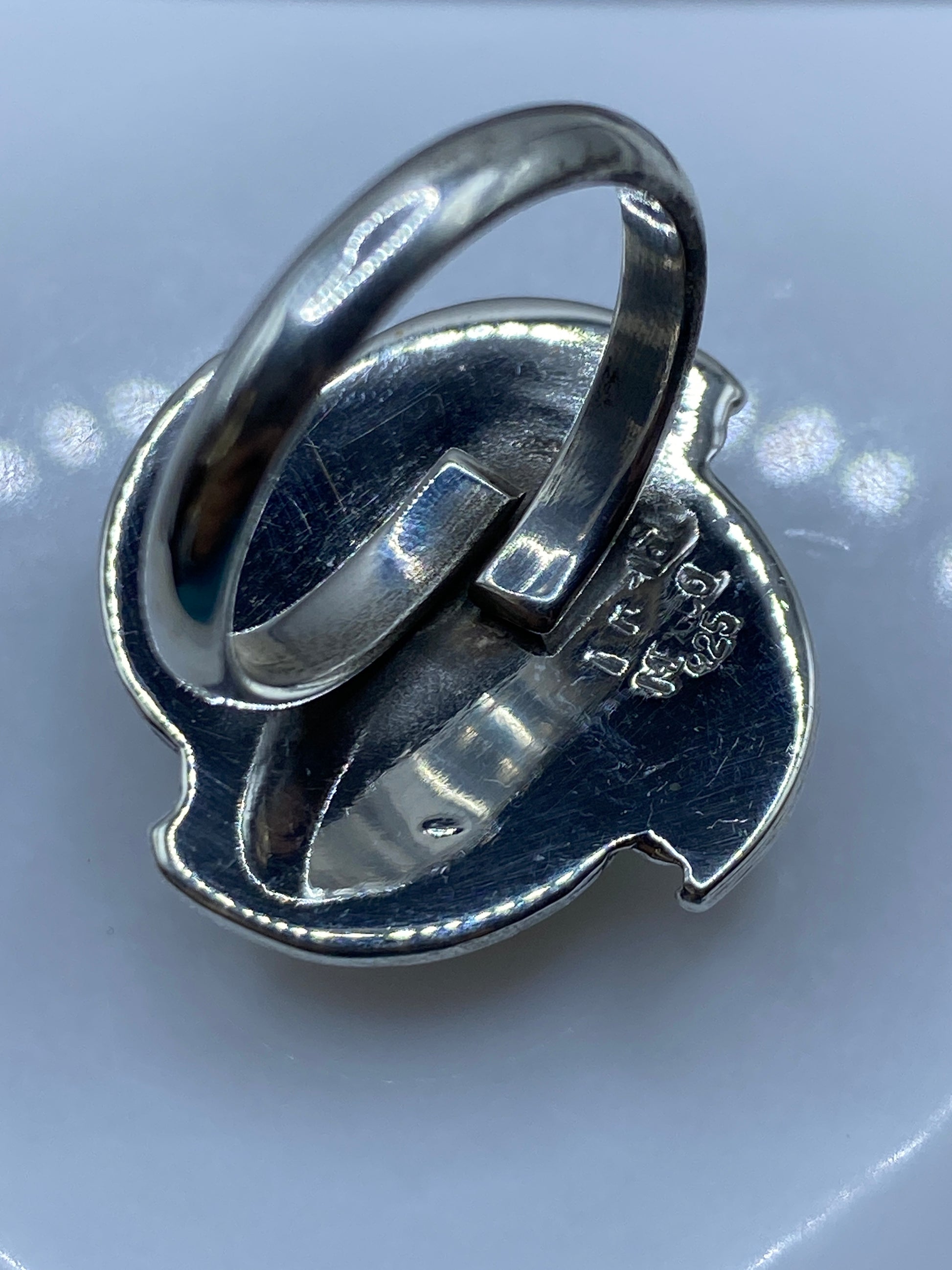 Anillo Plata Ajustable con Piedra Verde — Taxco .925 — foto 5