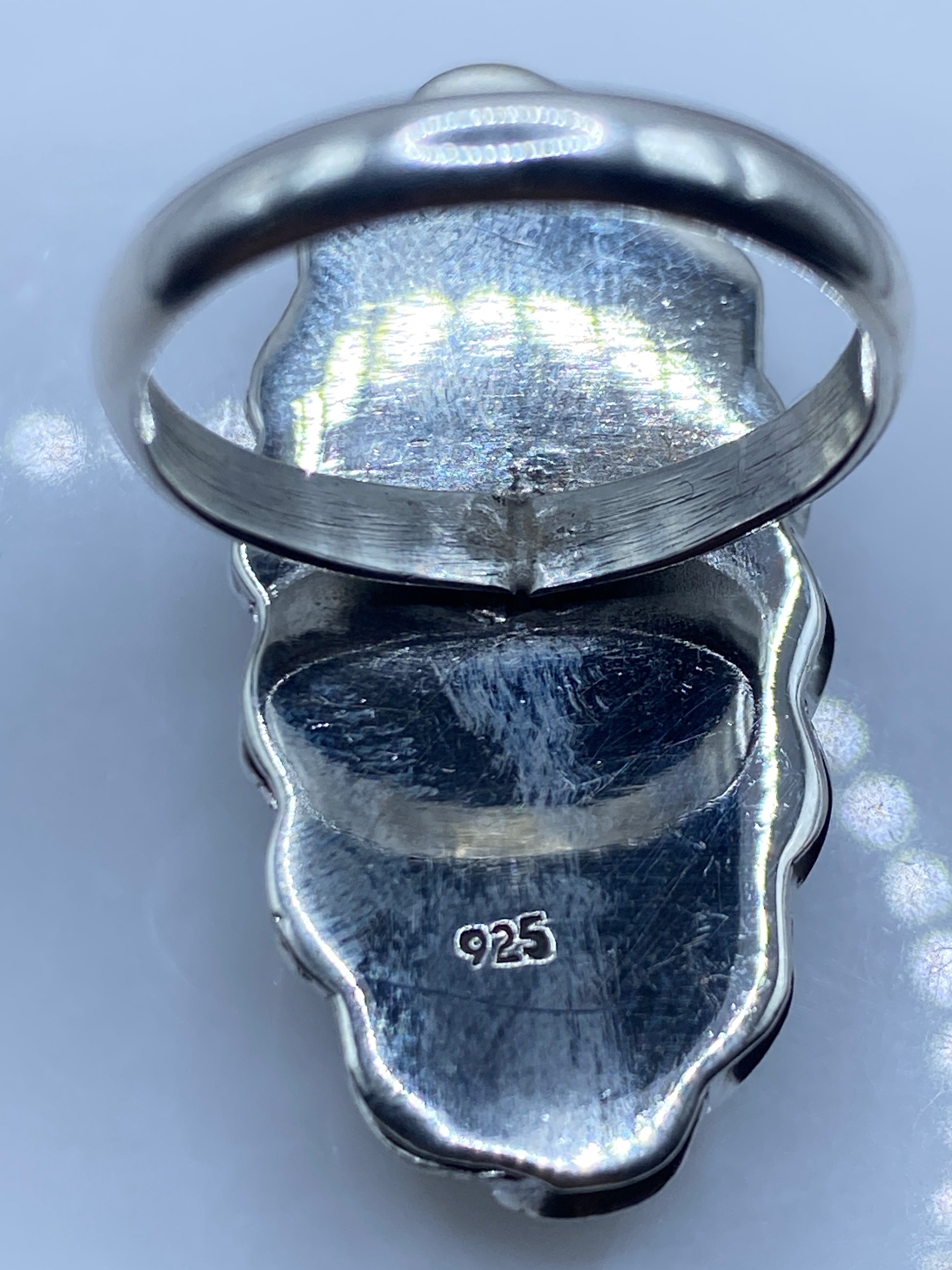 Anillo Turquesa Azul Cielo — Plata .925 Taxco — foto 5