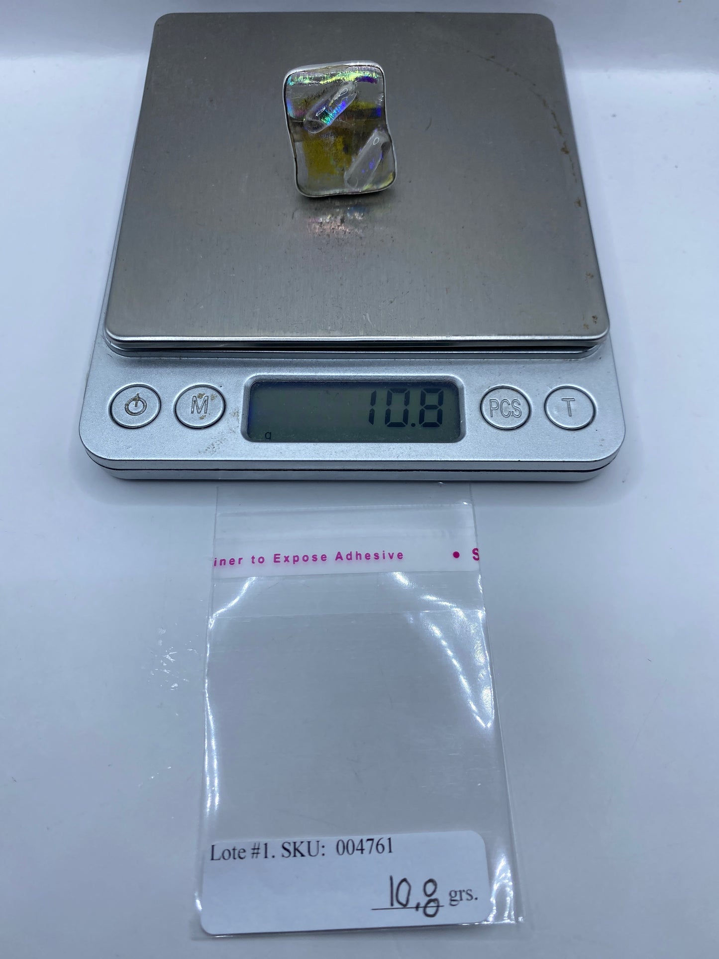 Anillo Ajustable de Plata con Resina — Taxco .925 — foto 6