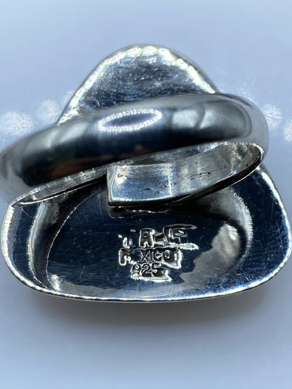 Anillo Ajustable Plata .925 con Piedra Multicolor — Taxco — foto 5
