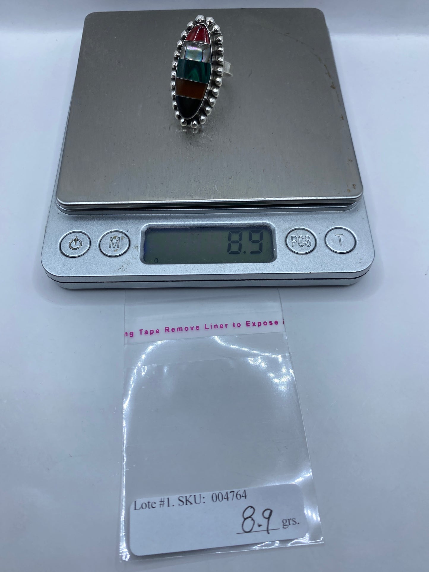 Anillo Ajustable Malaquita en Plata .925 — Taxco — foto 6