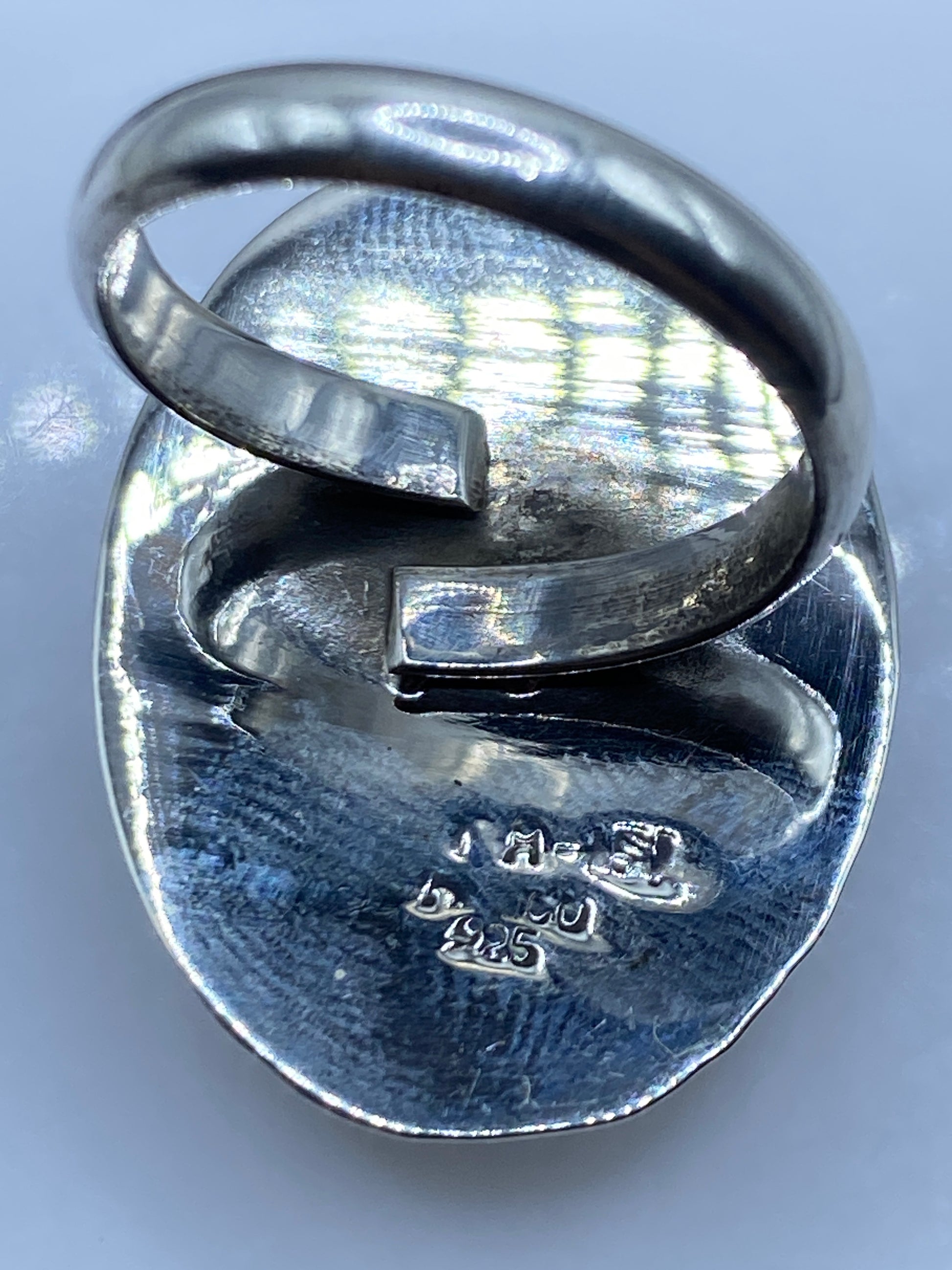 Anillo de Plata Turquesa Ajustable — Taxco .925 — foto 5