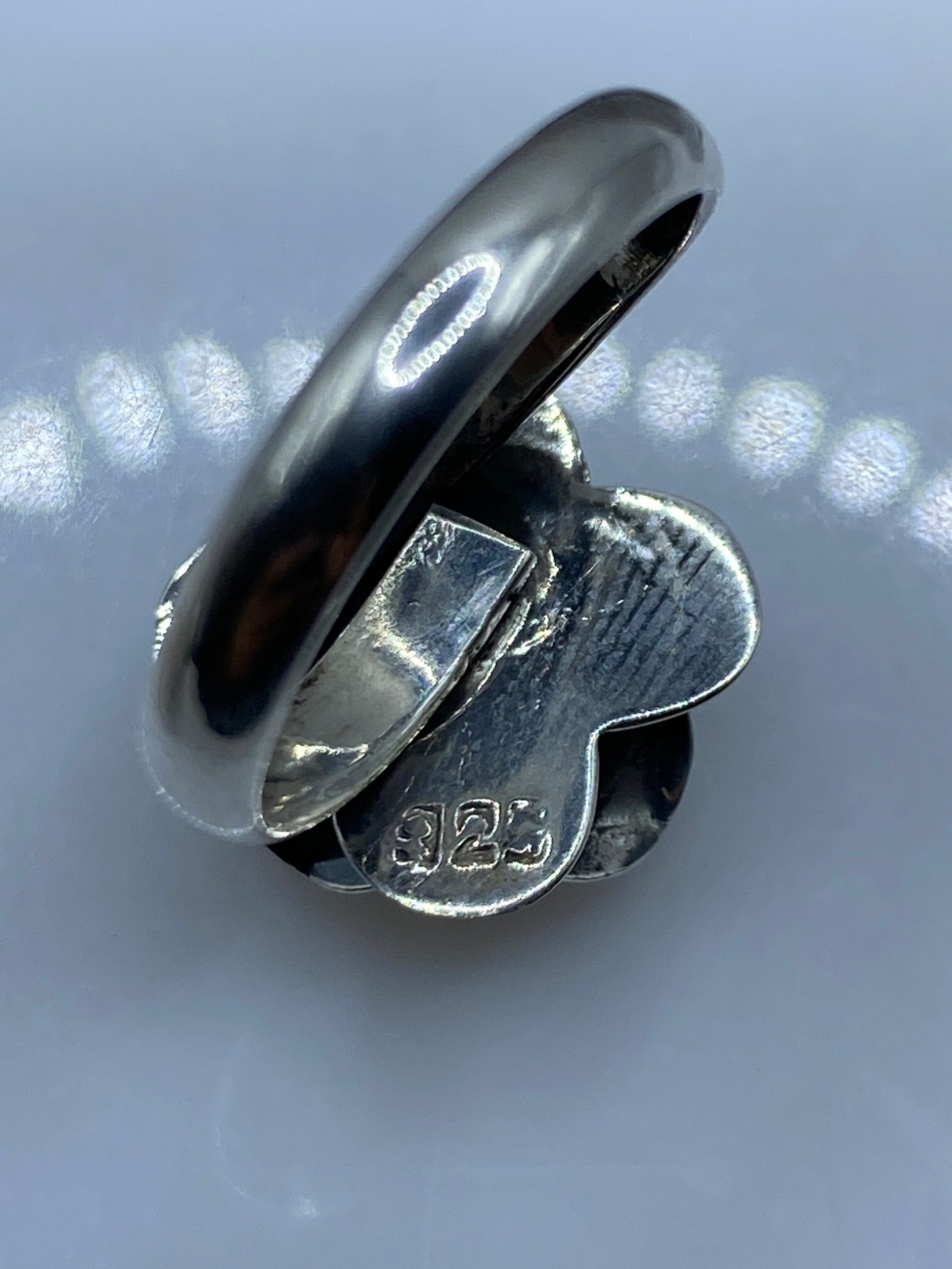 Anillo de Plata Rosa Tridimensional — Taxco .925 — foto 5