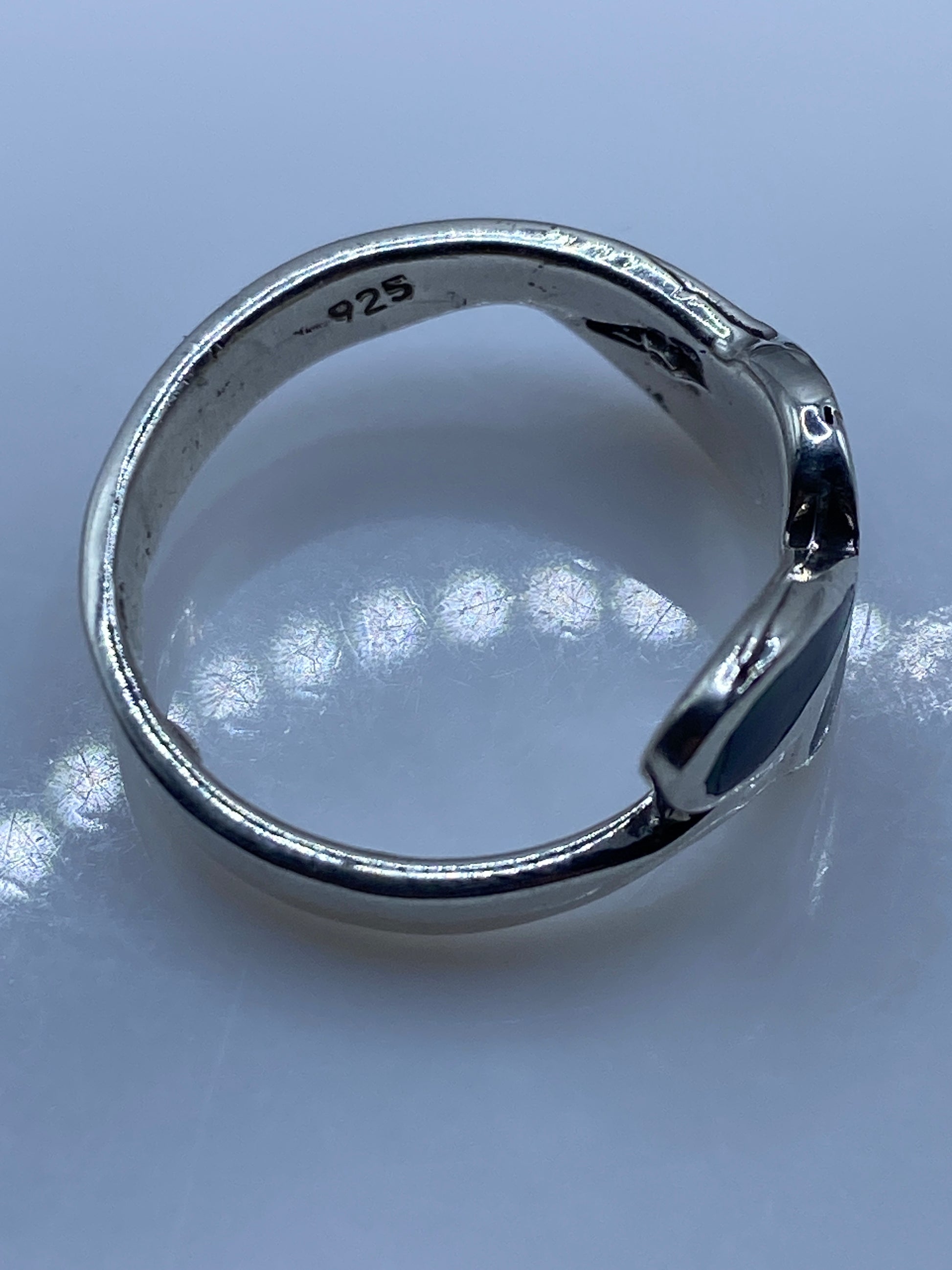 Anillo de Plata con Ópalo de Fuego Azul — Taxco .925 — foto 5