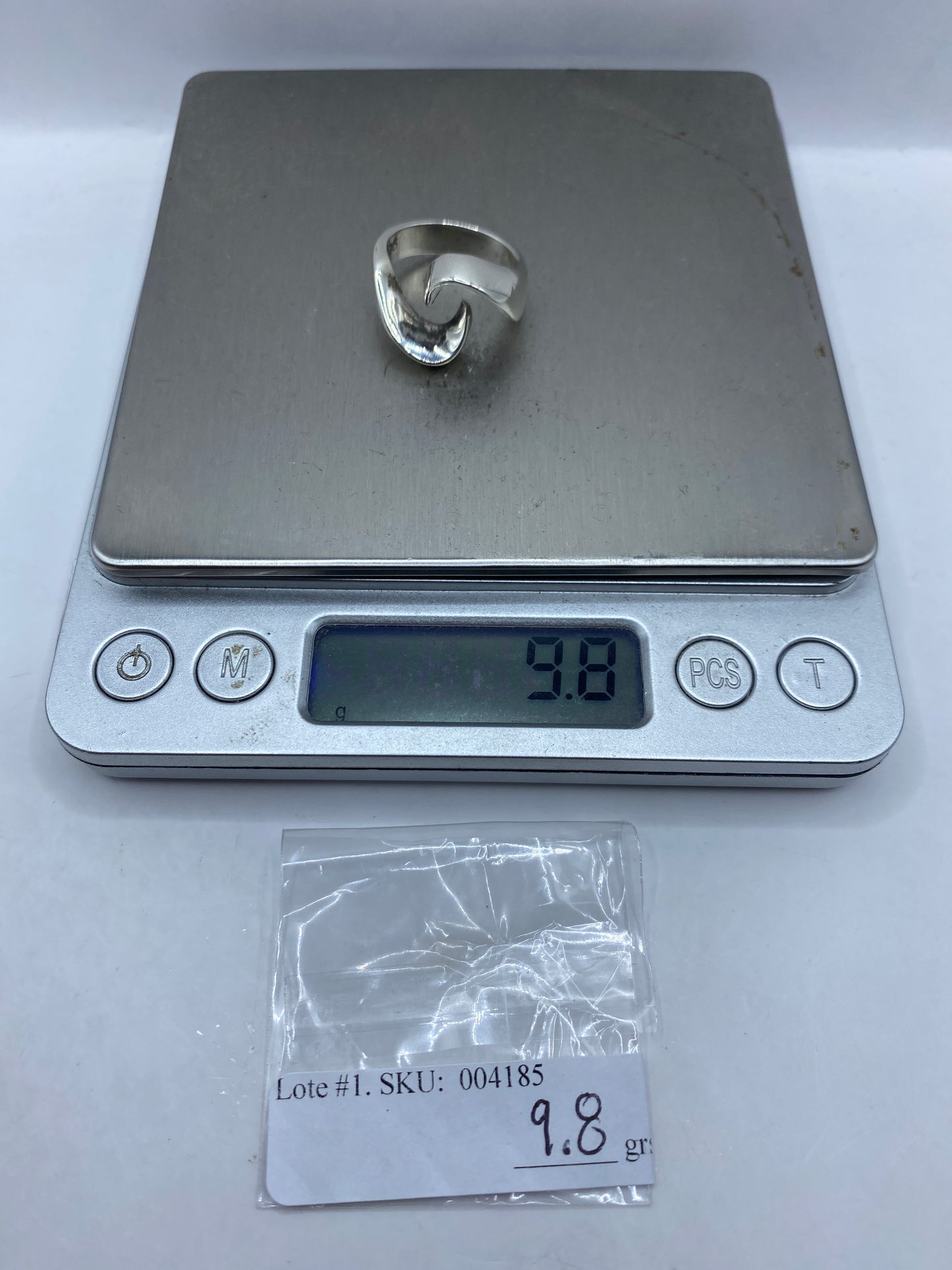 Anillo de Plata Escultórico Orgánico — Diseño Moderno — foto 6