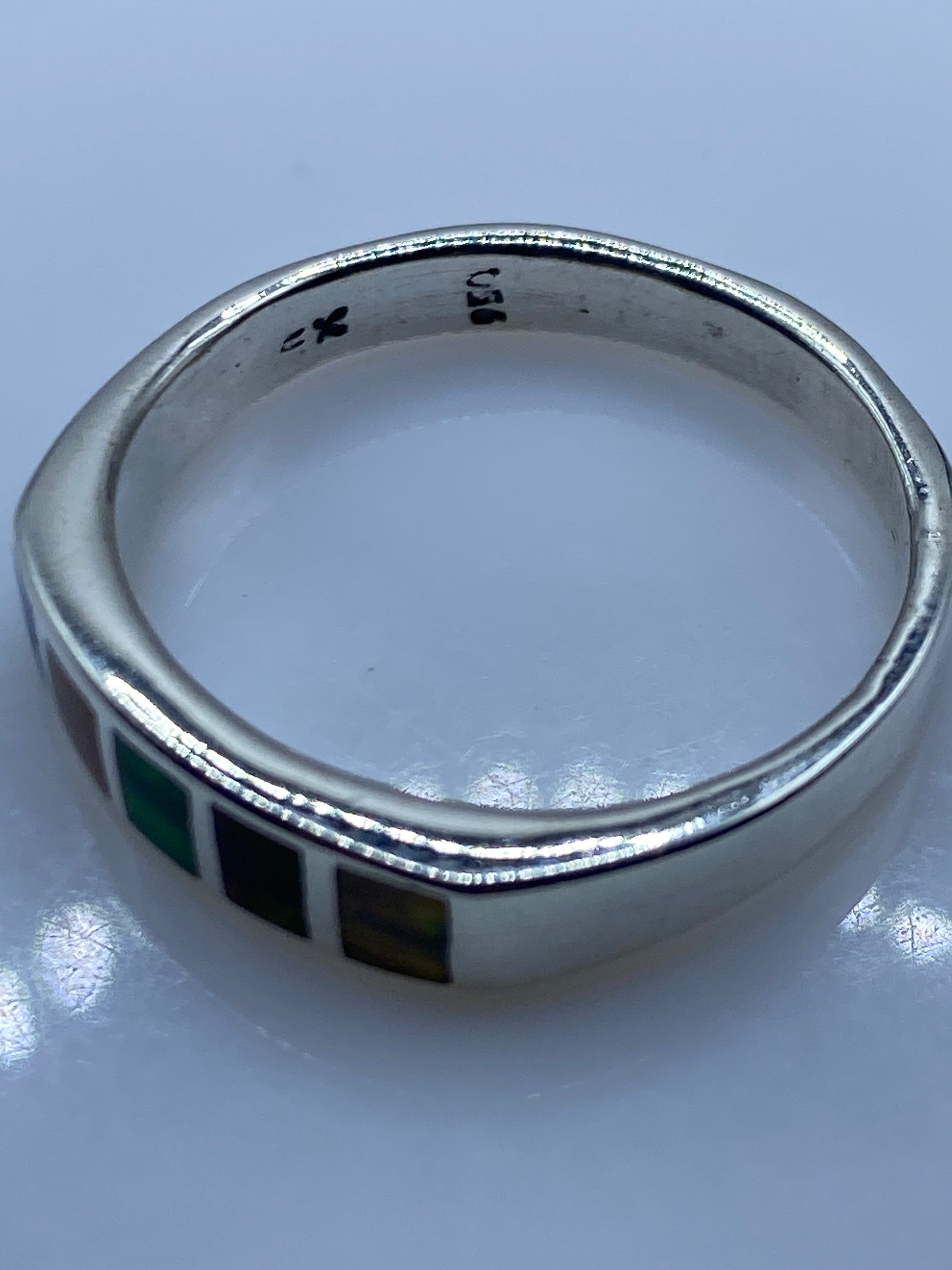Anillo de Plata .950 con Ópalo de Fuego Multicolor — foto 5