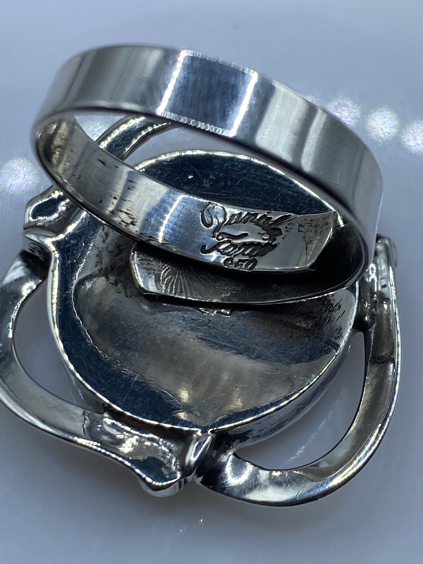Anillo de Plata .950 Ajustable con Piedra Natural — Taxco — foto 5