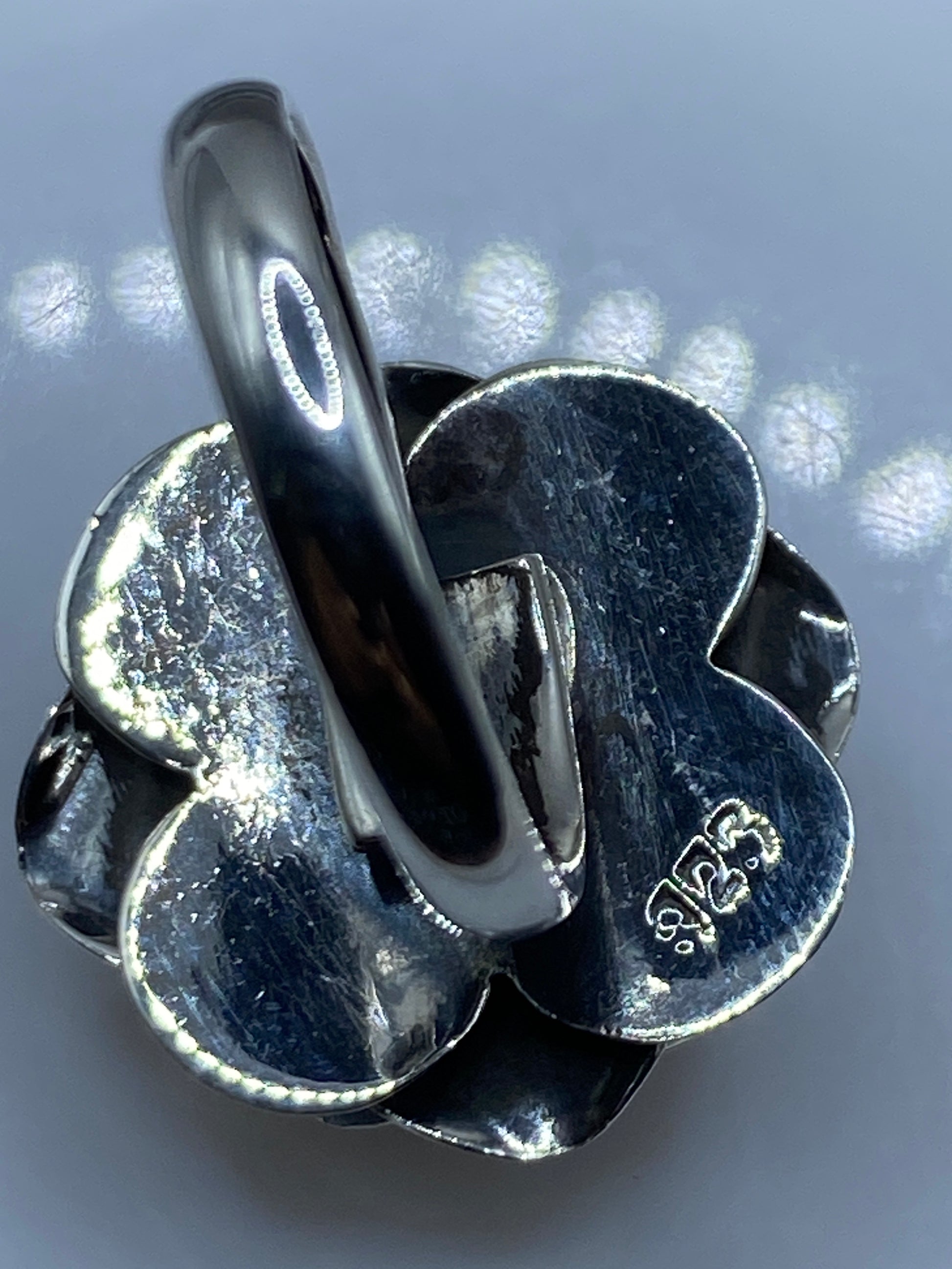 Anillo Rosa de Plata Ajustable — Taxco .925 — foto 5