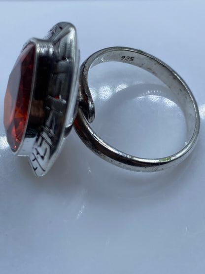 Anillo Plata Circonia Roja Ajustable — Taxco .925 — foto 5