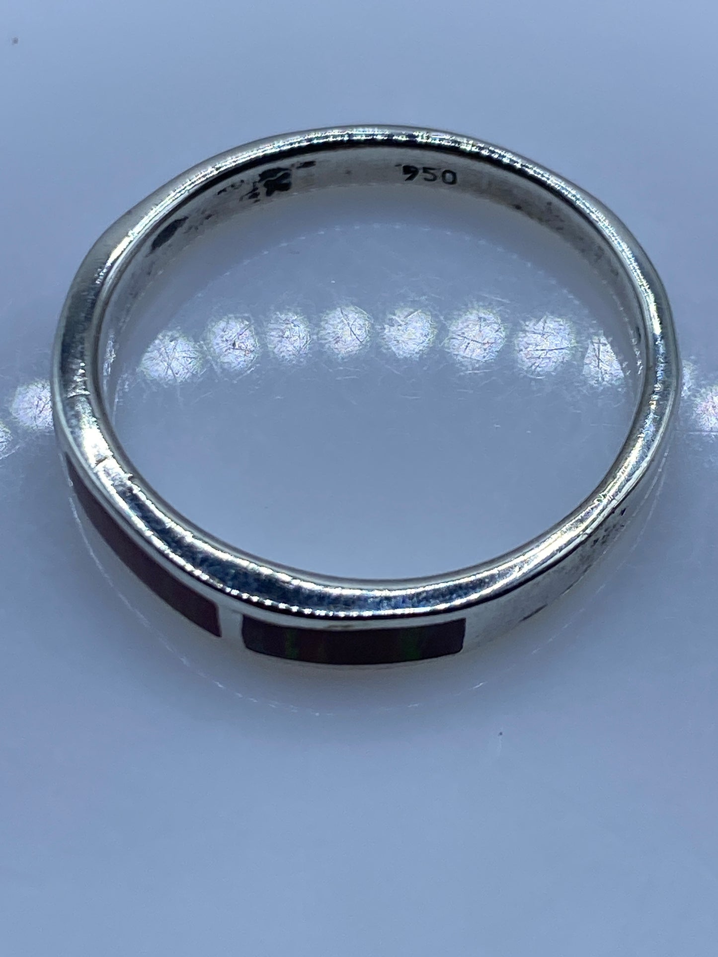 Anillo de Plata .950 con Ópalo de Fuego Rosa — Taxco — foto 5