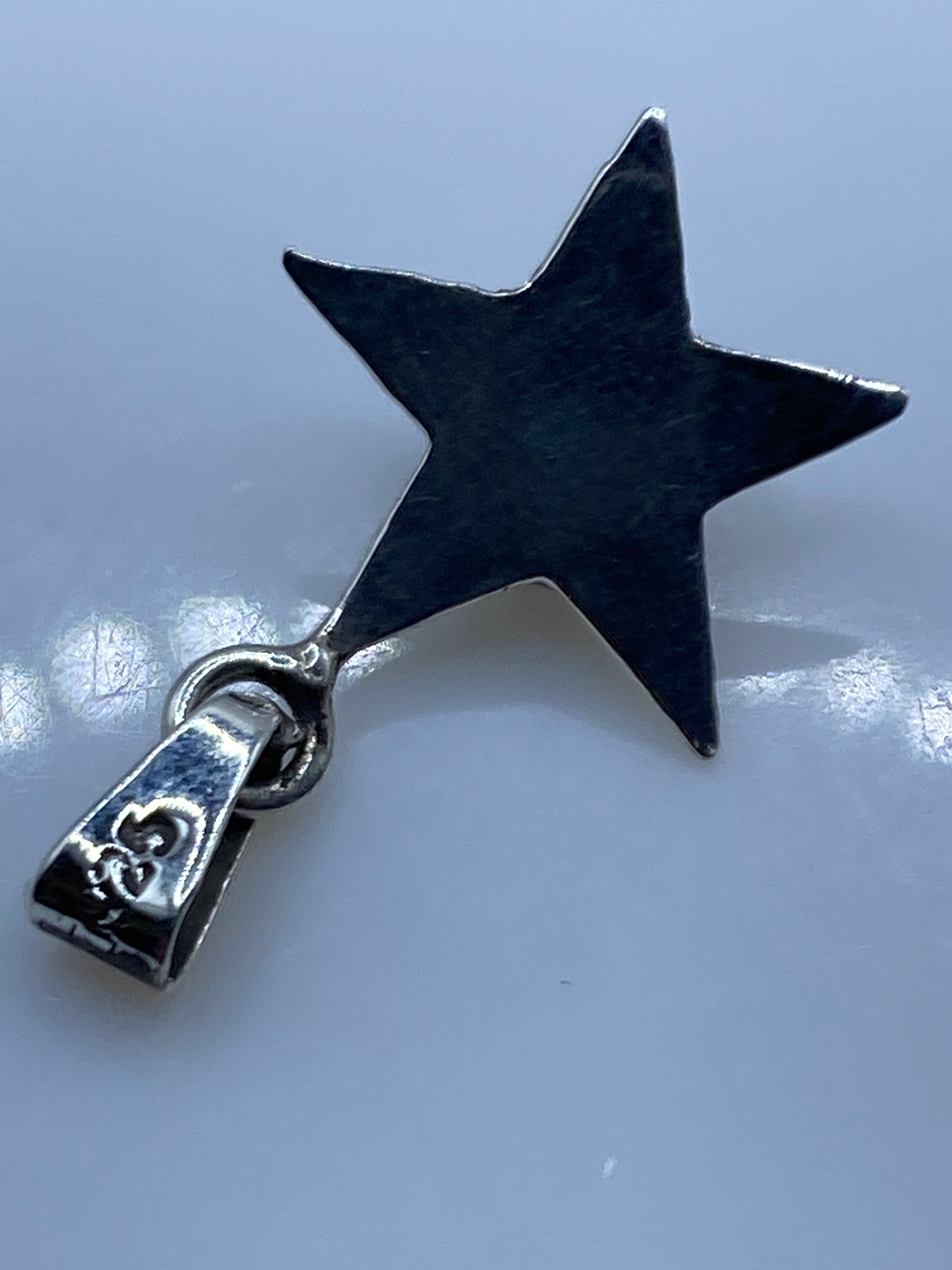 Dije Estrella de Plata con Piedra Multicolor — Taxco .925 — foto 5