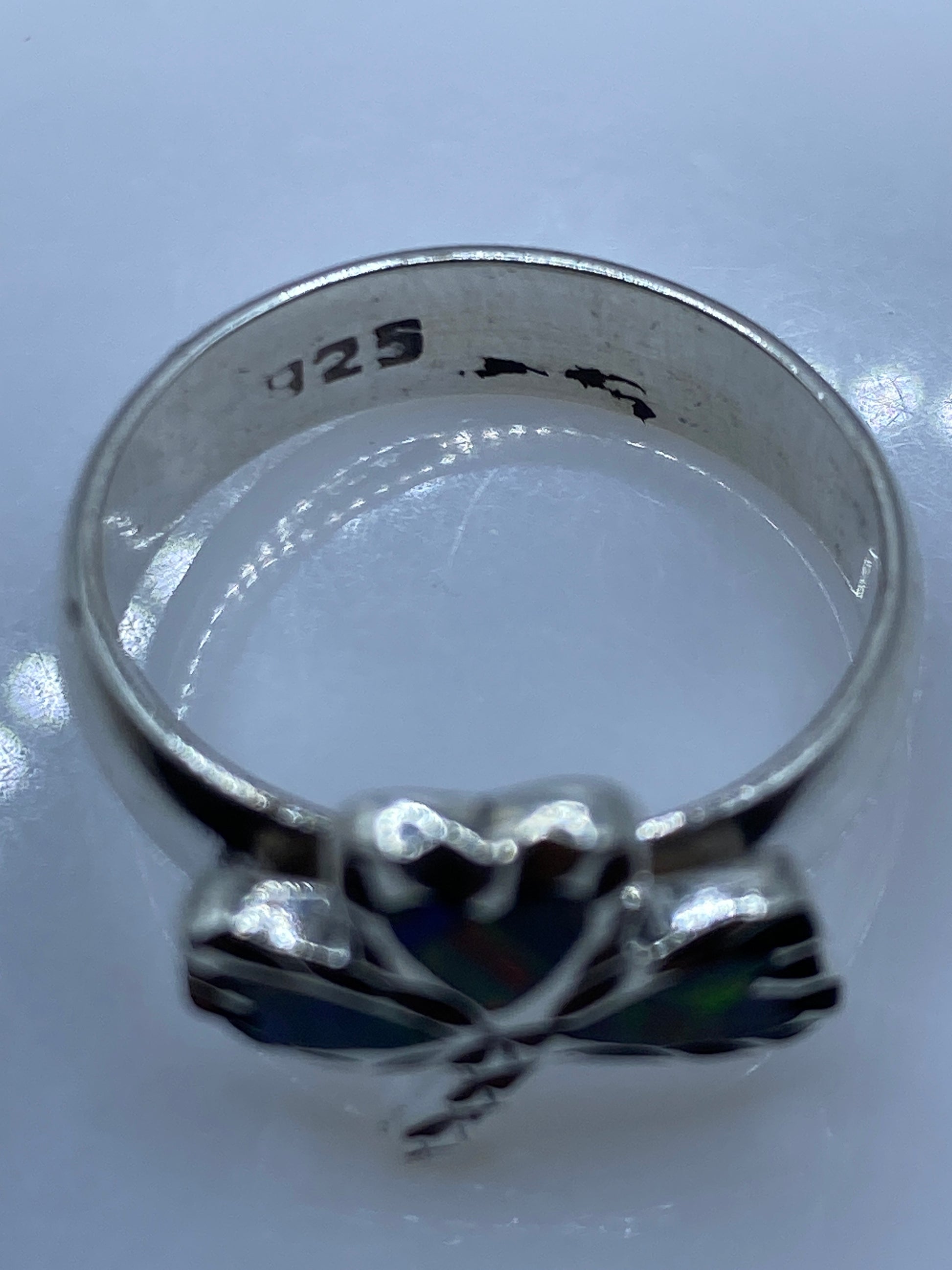 Anillo de Plata Ópalo de Fuego Multicolor — Taxco .925 — foto 5