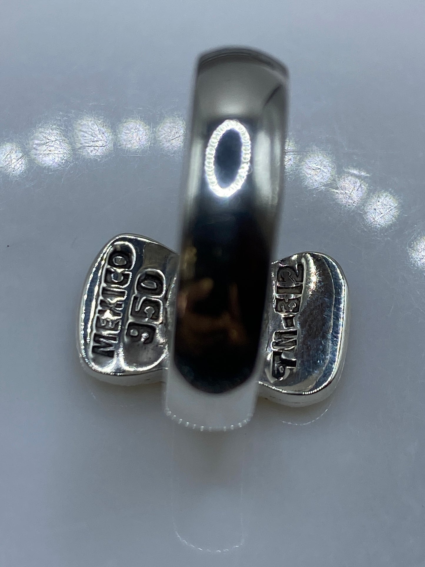 Anillo de Plata .950 con Ópalo de Fuego — Taxco Artesanal — foto 5