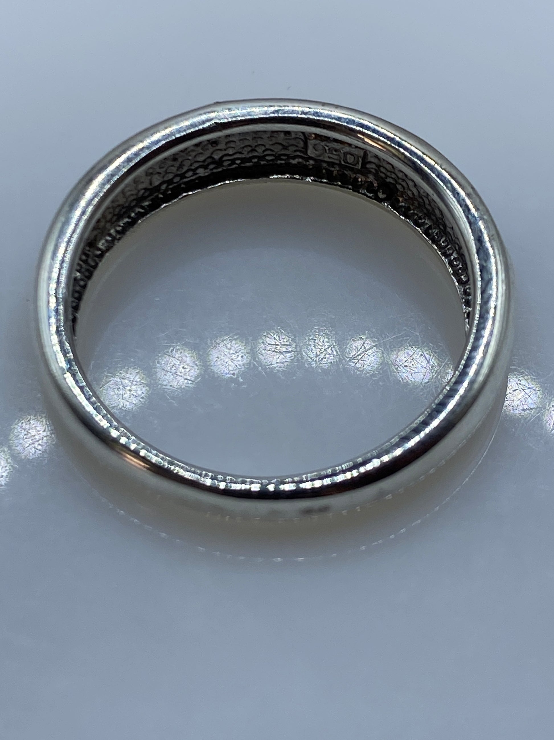 Anillo Plata .950 Ópalo de Fuego Azul — Taxco — foto 5