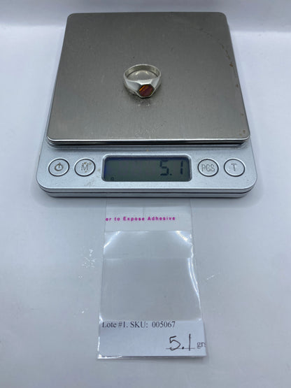 Anillo de Plata con Ópalo de Fuego Rosa — Taxco .925 — foto 6