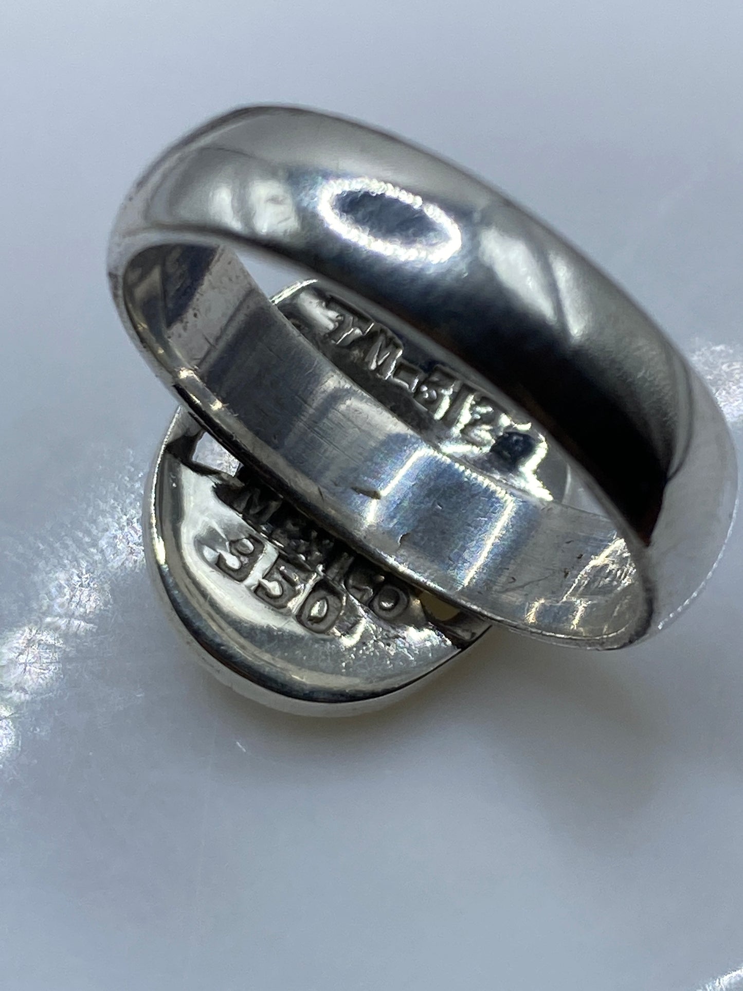 Anillo de Plata .950 con Ópalo de Fuego — Taxco Artesanal — foto 5