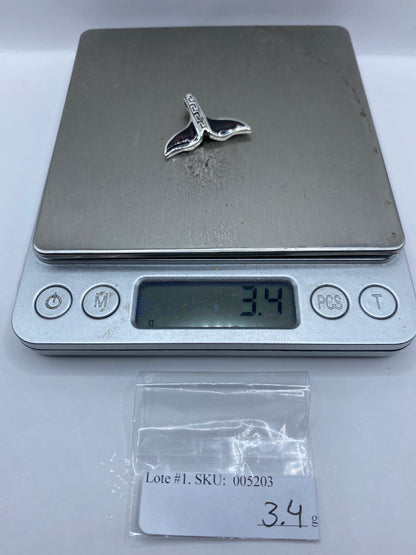 Dije Aleta de Ballena Plata .950 con Ópalo de Fuego — foto 6