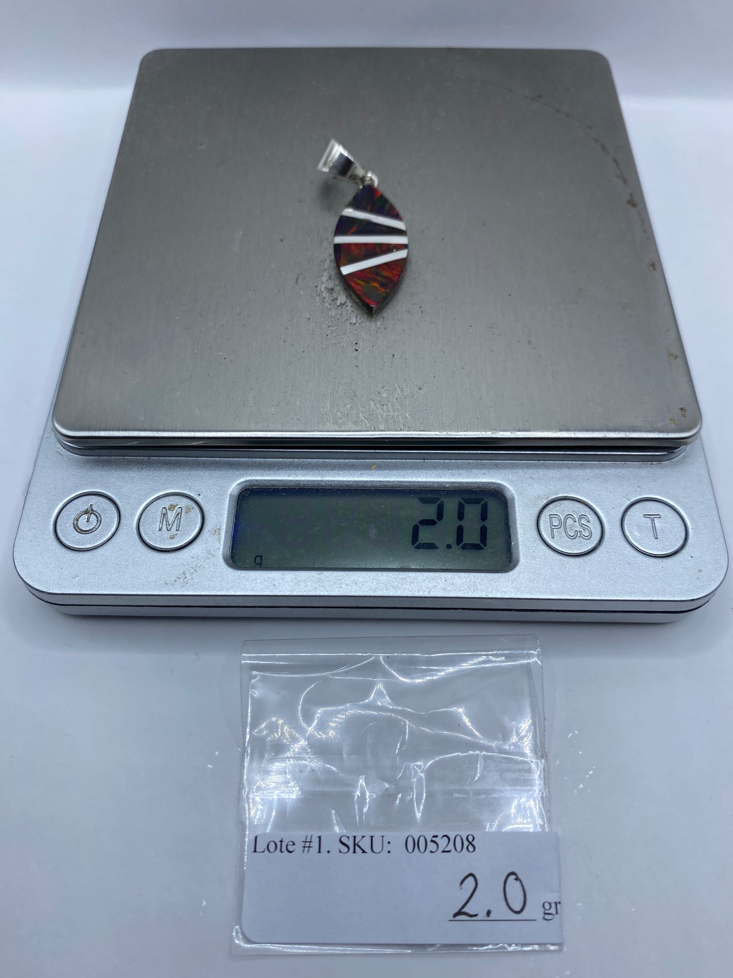 Dije Ópalo de Fuego Plata .950 — Taxco — foto 6