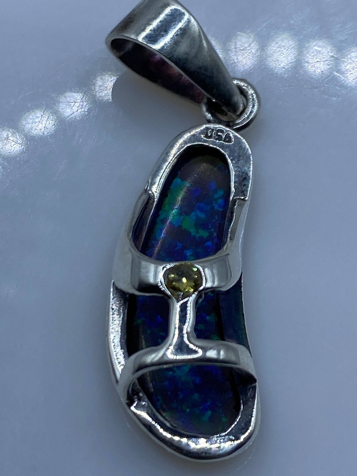 Dije Ópalo de Fuego Plata .950 — Taxco Artesanal — foto 5