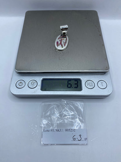 Dije Estrella de Mar Plata con Ópalo Rosa — Taxco .950 — foto 6