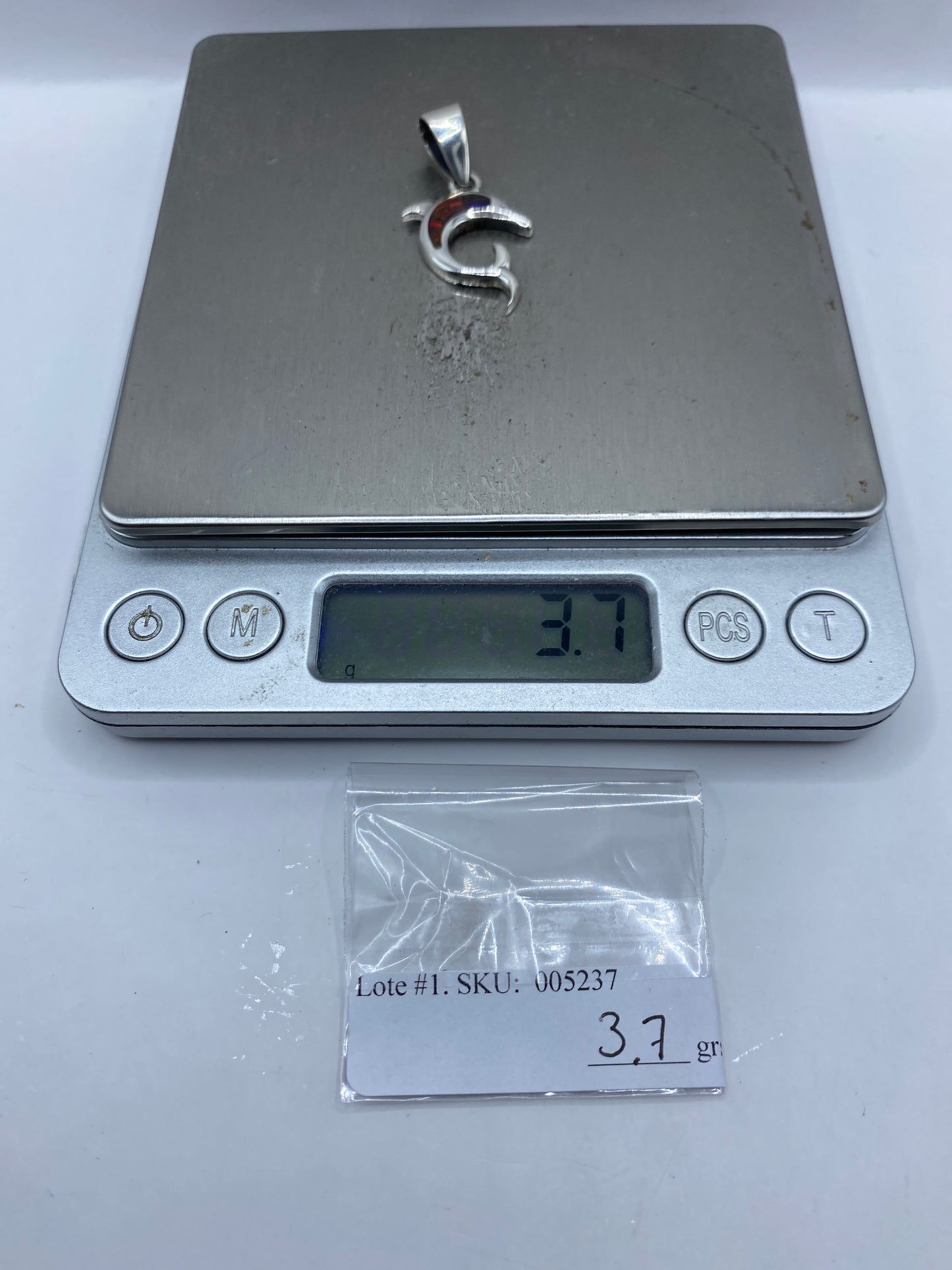Dije Plata Delfín con Ópalo de Fuego — Taxco .950 — foto 6