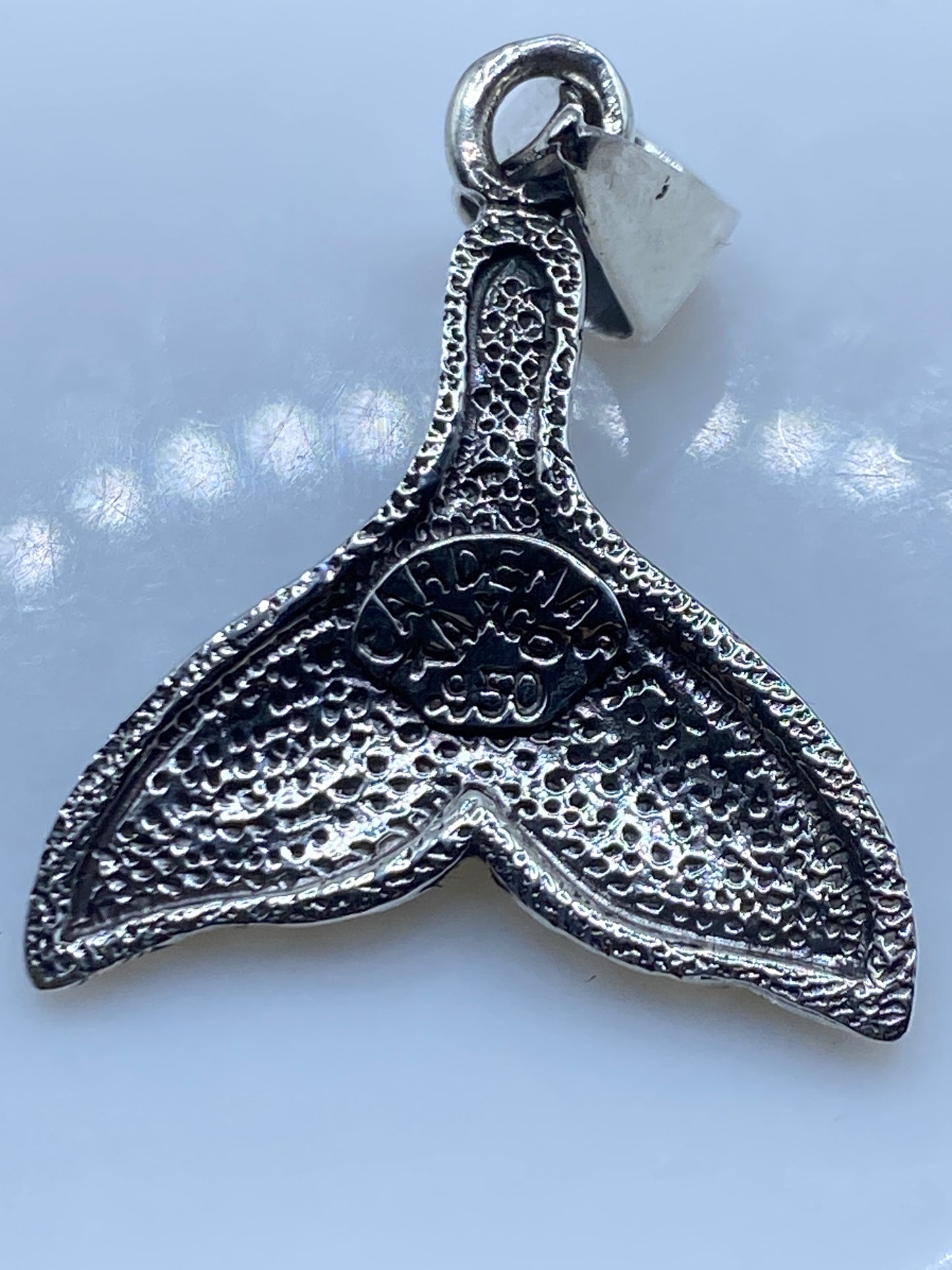 Dije Plata Opalo de Fuego Cola de Ballena — .950 Taxco — foto 5