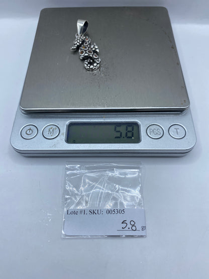 Dije Caballo de Mar Plata .950 Opalo de Fuego — Taxco — foto 6