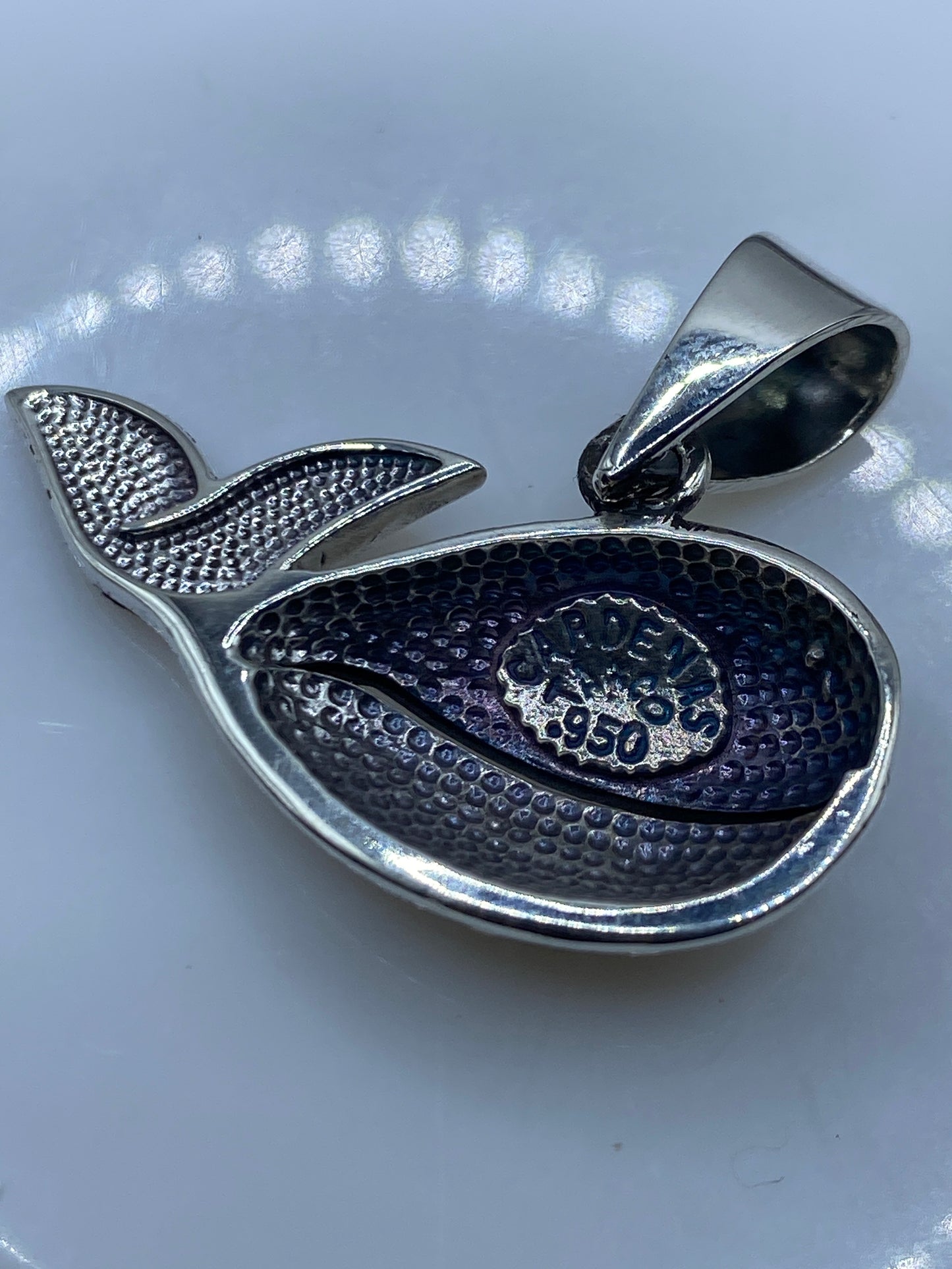 Dije Ballena Plata .950 con Ópalo de Fuego — Taxco — foto 5