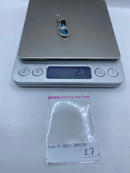 Dije Ópalo de Fuego Azul Cielo — Plata .950 Taxco — foto 6