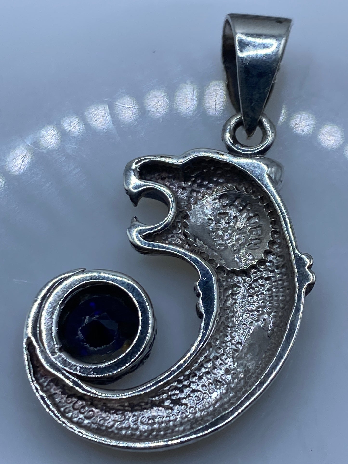 Dije Plata .950 Ópalo de Fuego Azul — Taxco — foto 5