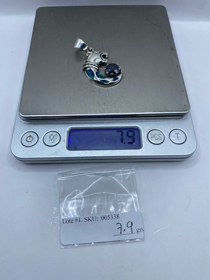 Dije Plata .950 Ópalo de Fuego Azul — Taxco — foto 6