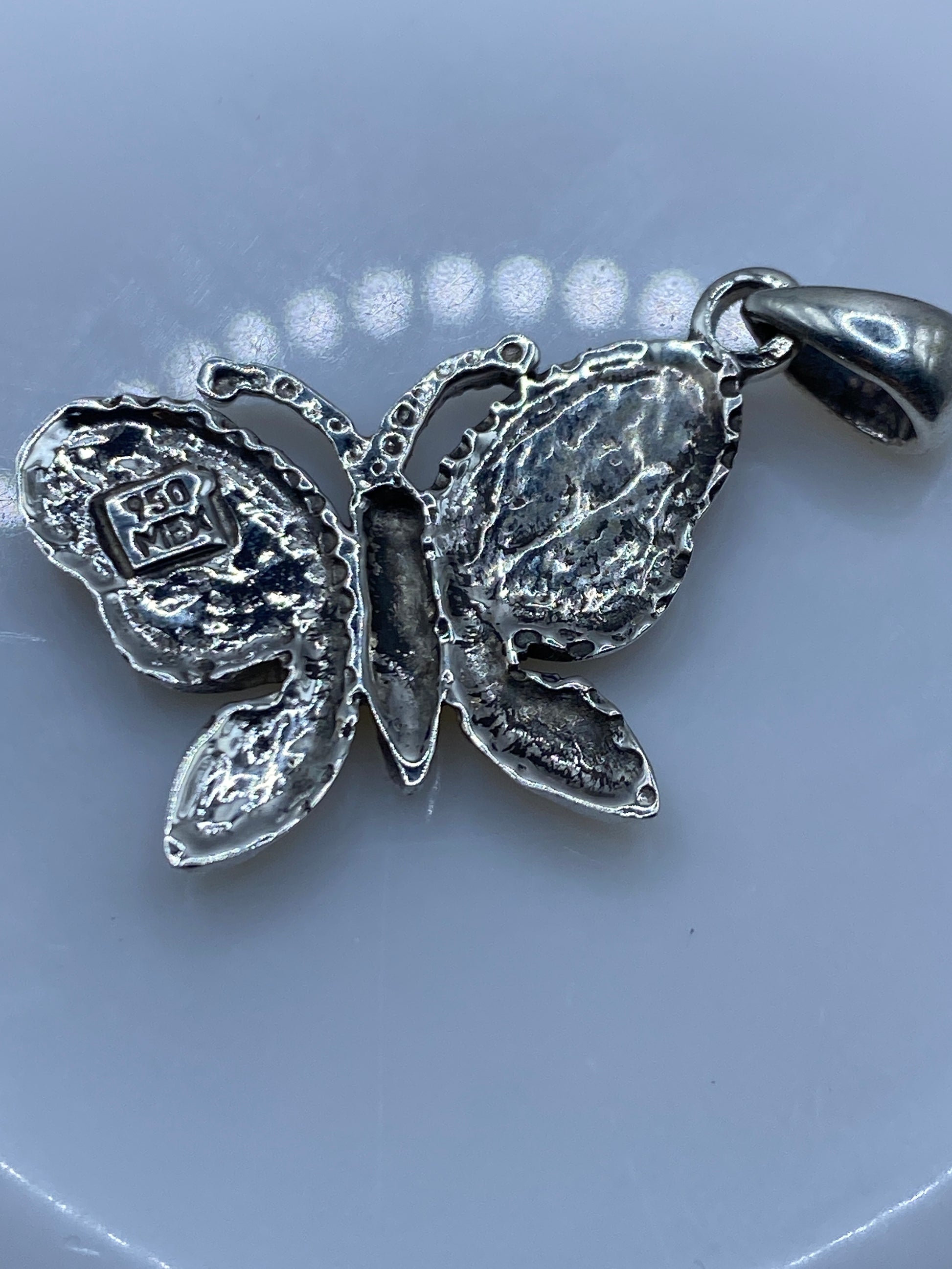 Dije Mariposa Plata .950 con Ópalo de Fuego — Taxco — foto 5