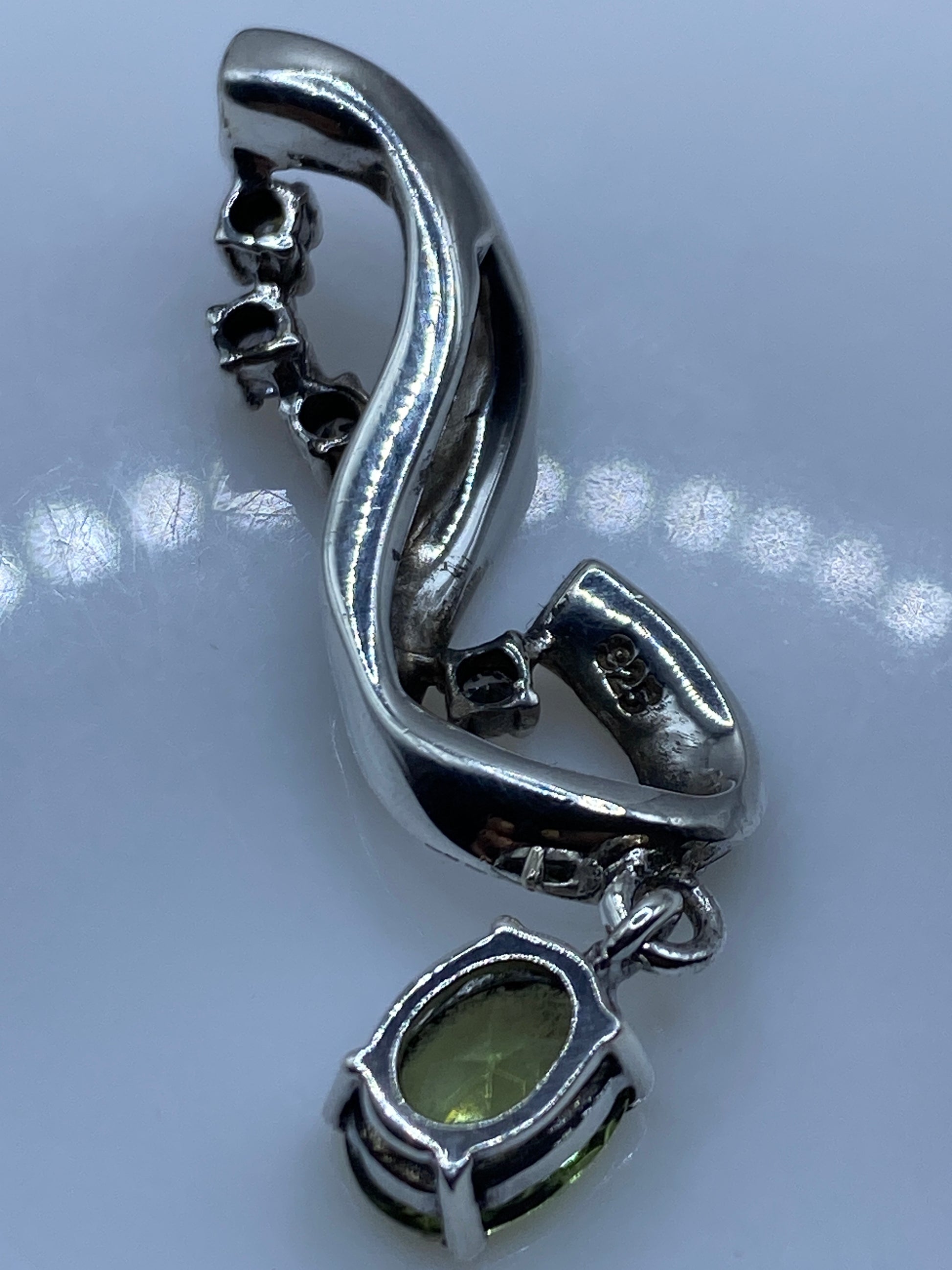 Dije de Plata Ópalo de Fuego Azul — Taxco .925 — foto 5