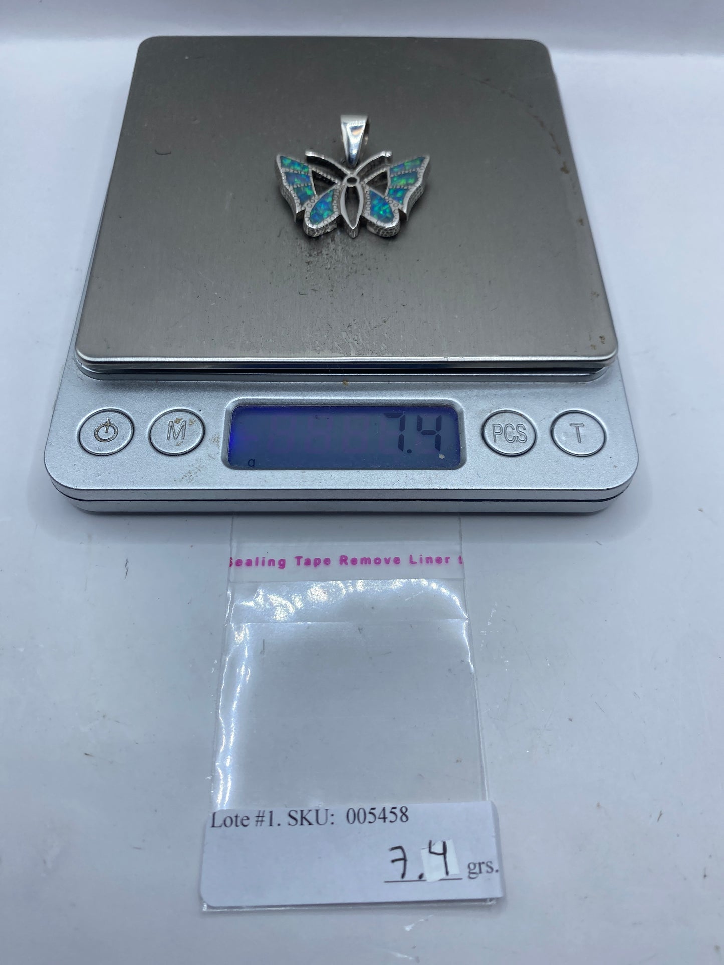 Dije Mariposa Plata .950 con Ópalo de Fuego — Taxco — foto 6