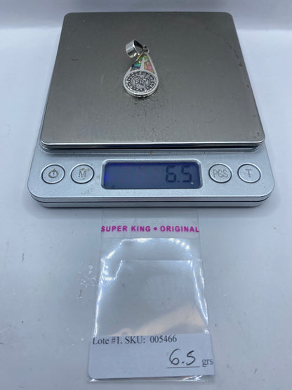 Dije Cruz con Opalo de Fuego — Plata .950 Taxco — foto 6