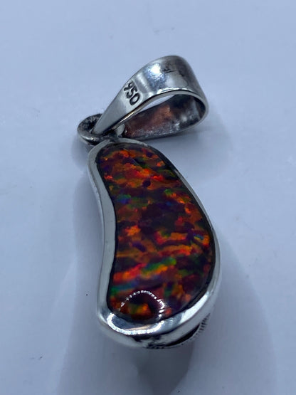 Dije Plata Ópalo de Fuego Multicolor — Taxco .950 — foto 5