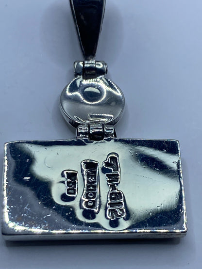 Dije Plata .950 Símbolo Prehispánico con Opalo de Fuego — foto 5