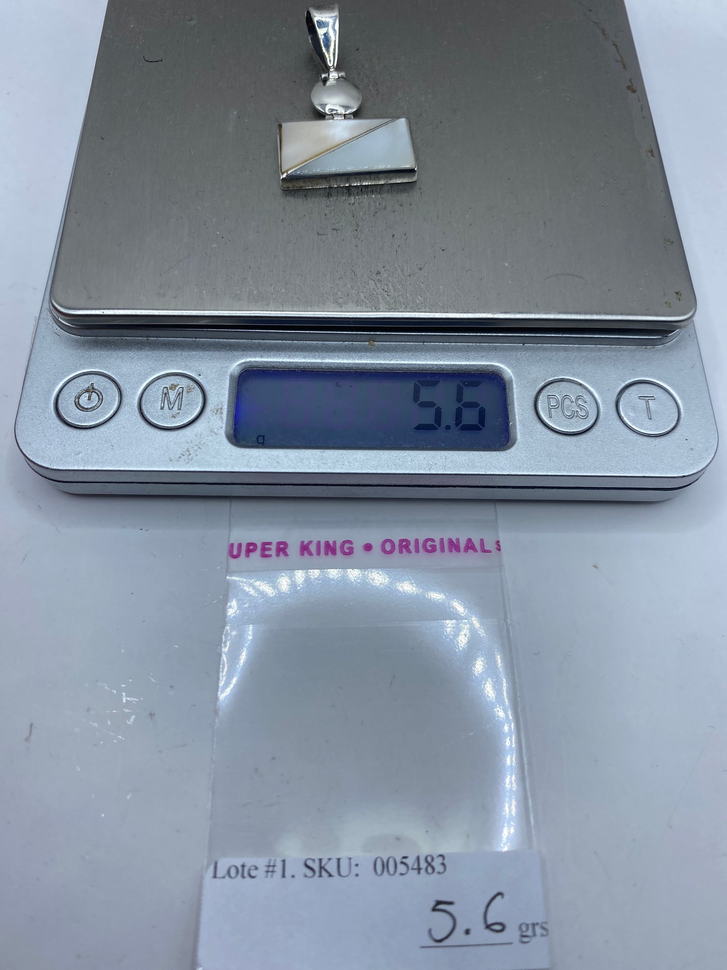 Dije Plata .950 Símbolo Prehispánico con Opalo de Fuego — foto 6