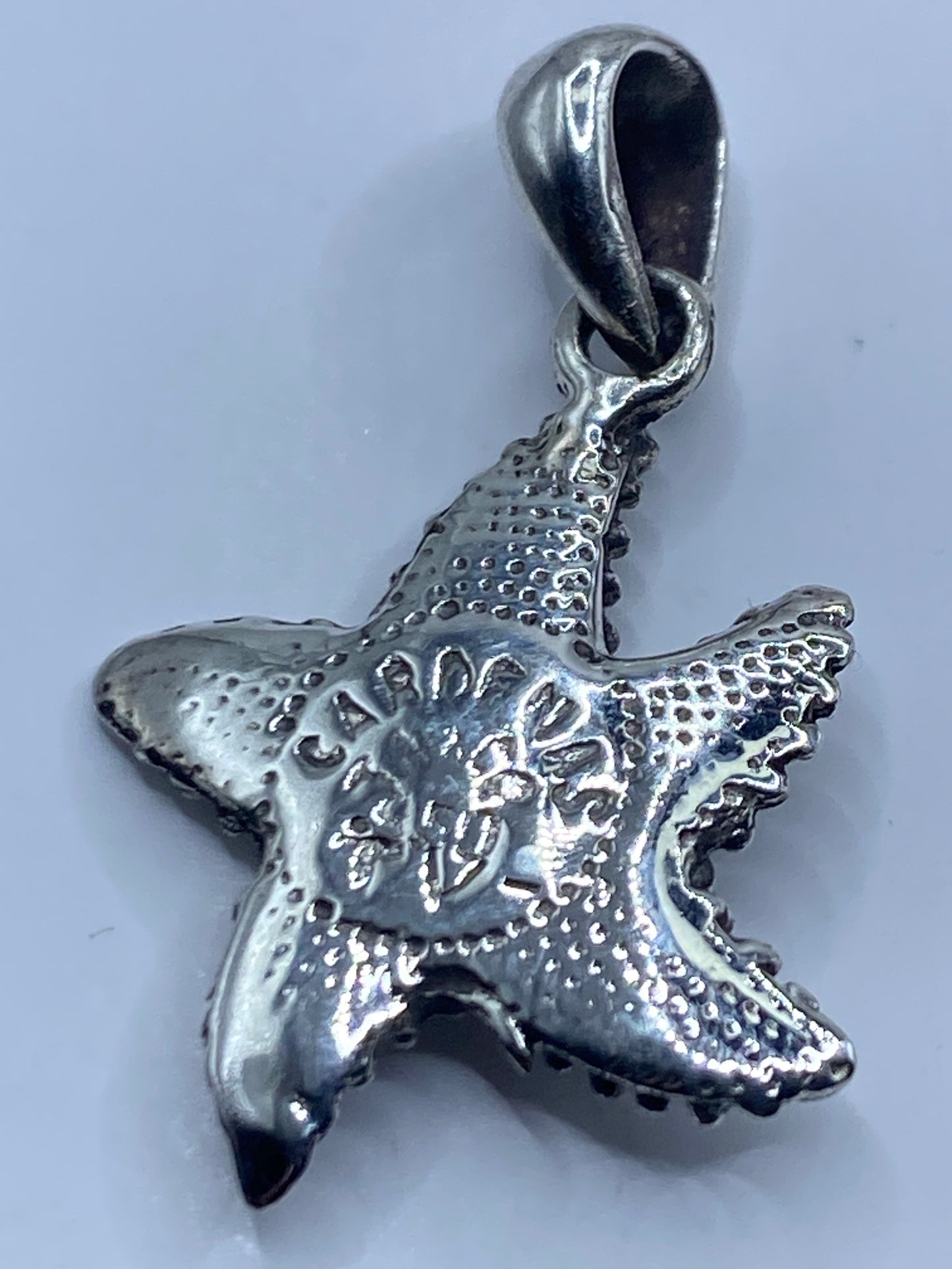 Dije Estrella de Mar Plata .950 con Ópalo de Fuego — foto 5
