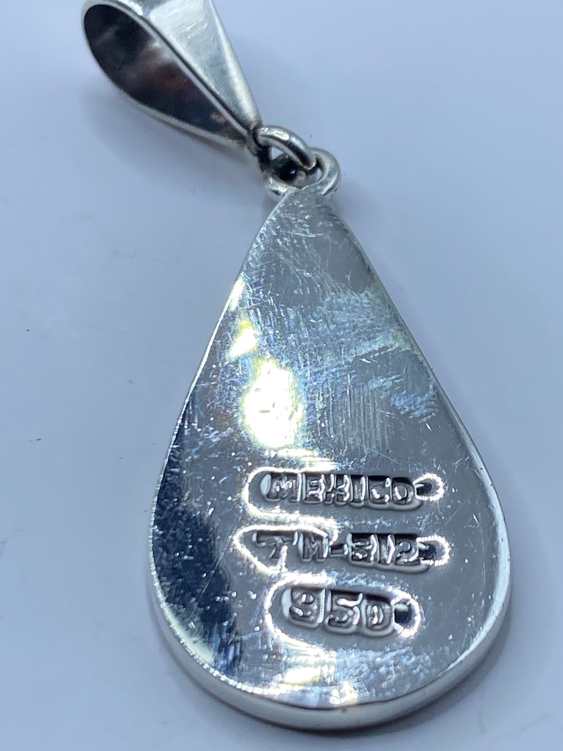Dije Plata Ópalo de Fuego con Cruz Religiosa — Taxco .950 — foto 5