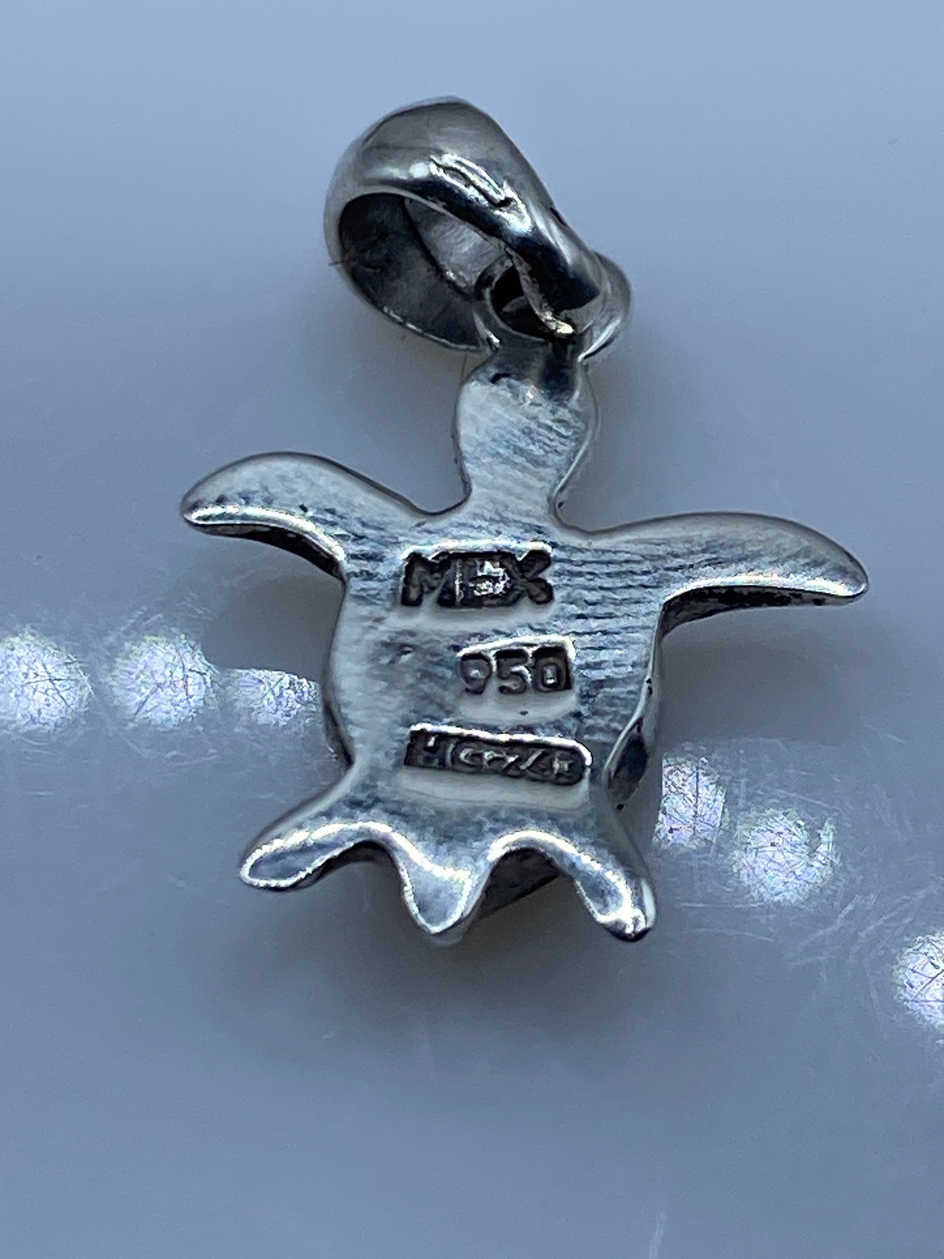 Dije de Plata Tortuga con Ópalo de Fuego — Taxco .950 — foto 5
