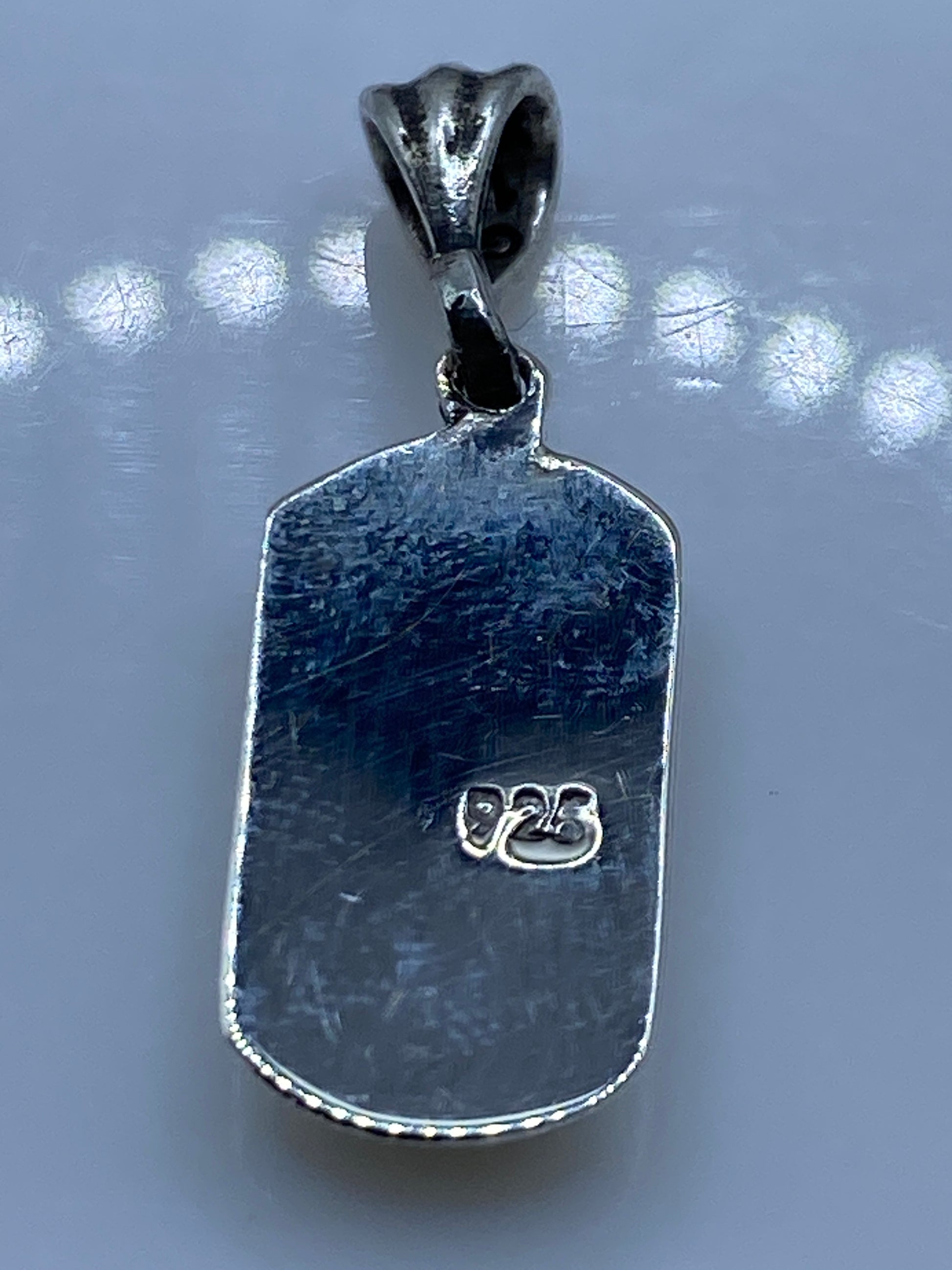 Dije Plata Ópalo de Fuego Azul — Taxco .925 — foto 5