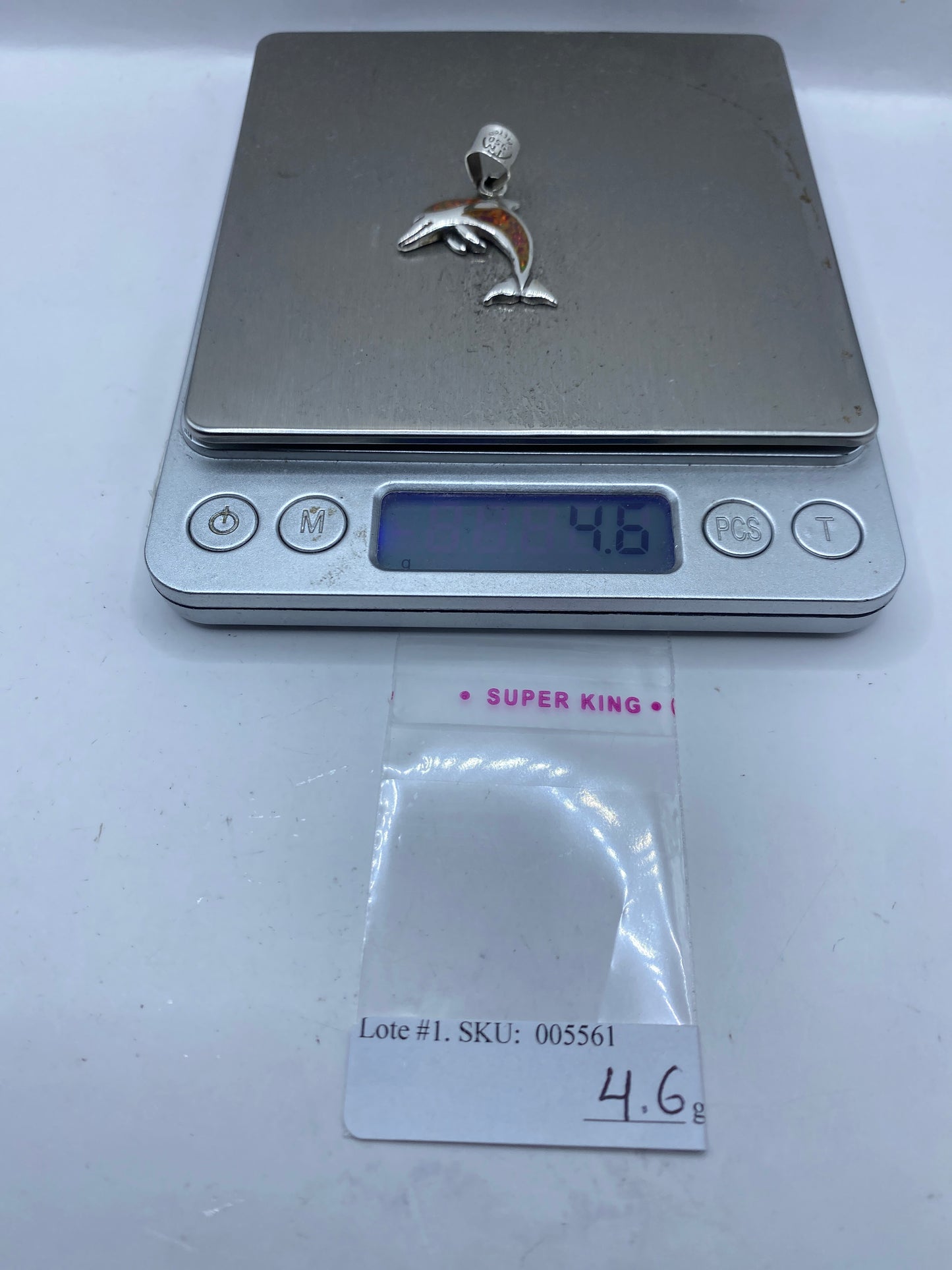 Dije Delfín Plata .950 con Ópalo de Fuego — Taxco — foto 6