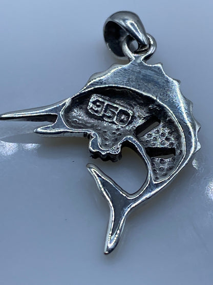 Dije Pez Espada Plata .950 con Ópalo de Fuego — Taxco — foto 5