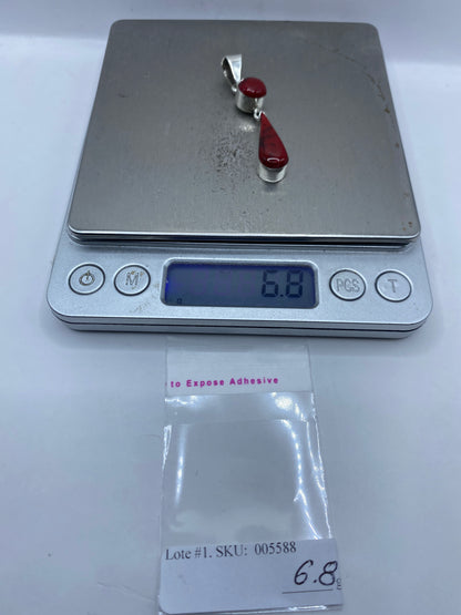 Dije de Plata Coral Rojo — Taxco .950 — foto 6