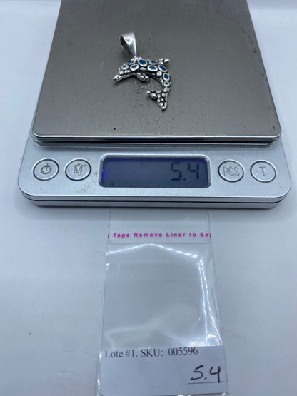 Dije Delfín de Plata .950 con Ópalo de Fuego — Taxco — foto 6