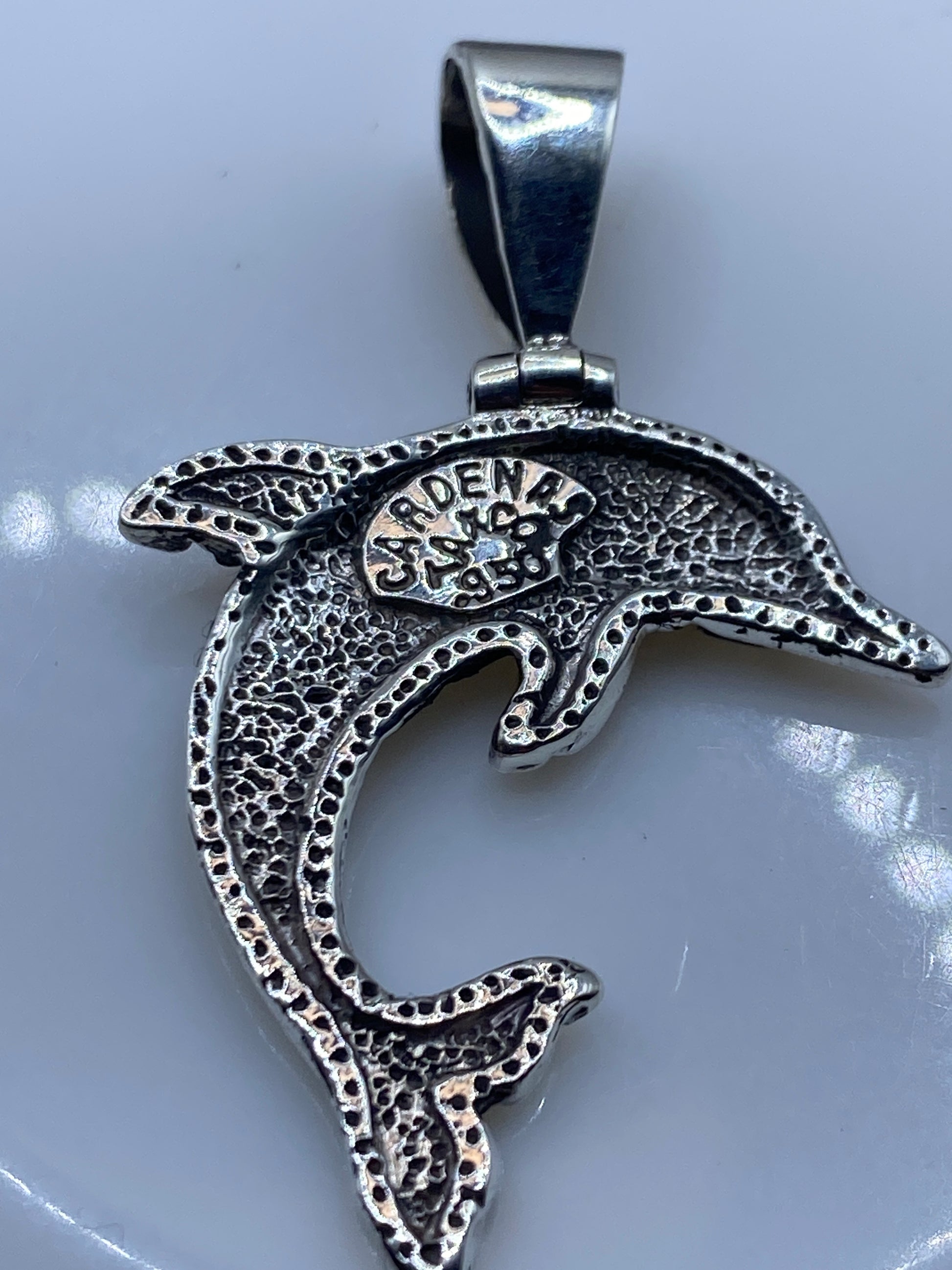 Dije Ópalo de Fuego Azul — Plata .950 Taxco — foto 5