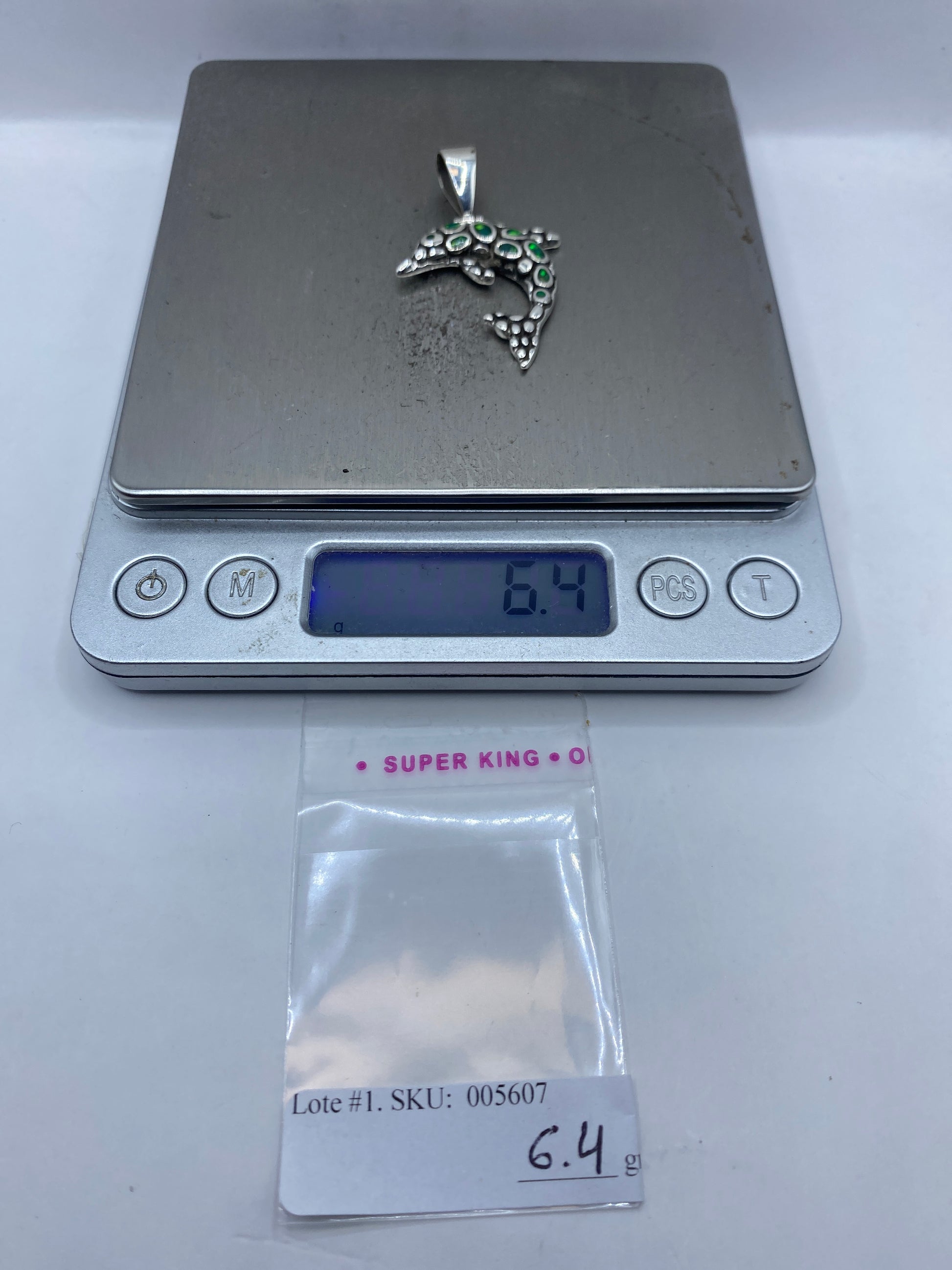 Dije Delfín Plata .950 Ópalo de Fuego — Taxco — foto 6