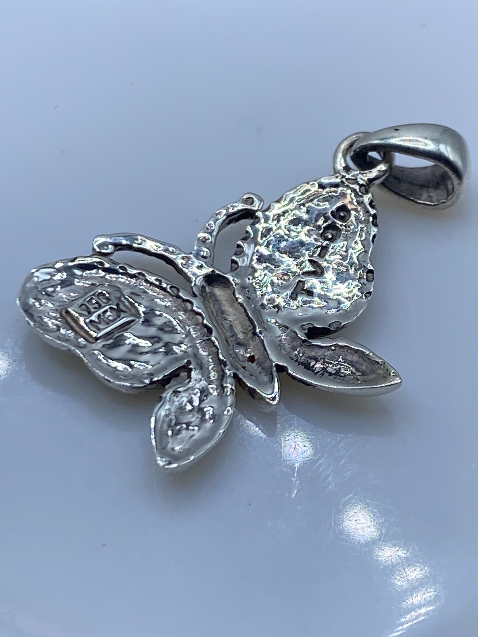 Dije Mariposa Plata .950 Ópalo de Fuego — Taxco — foto 5