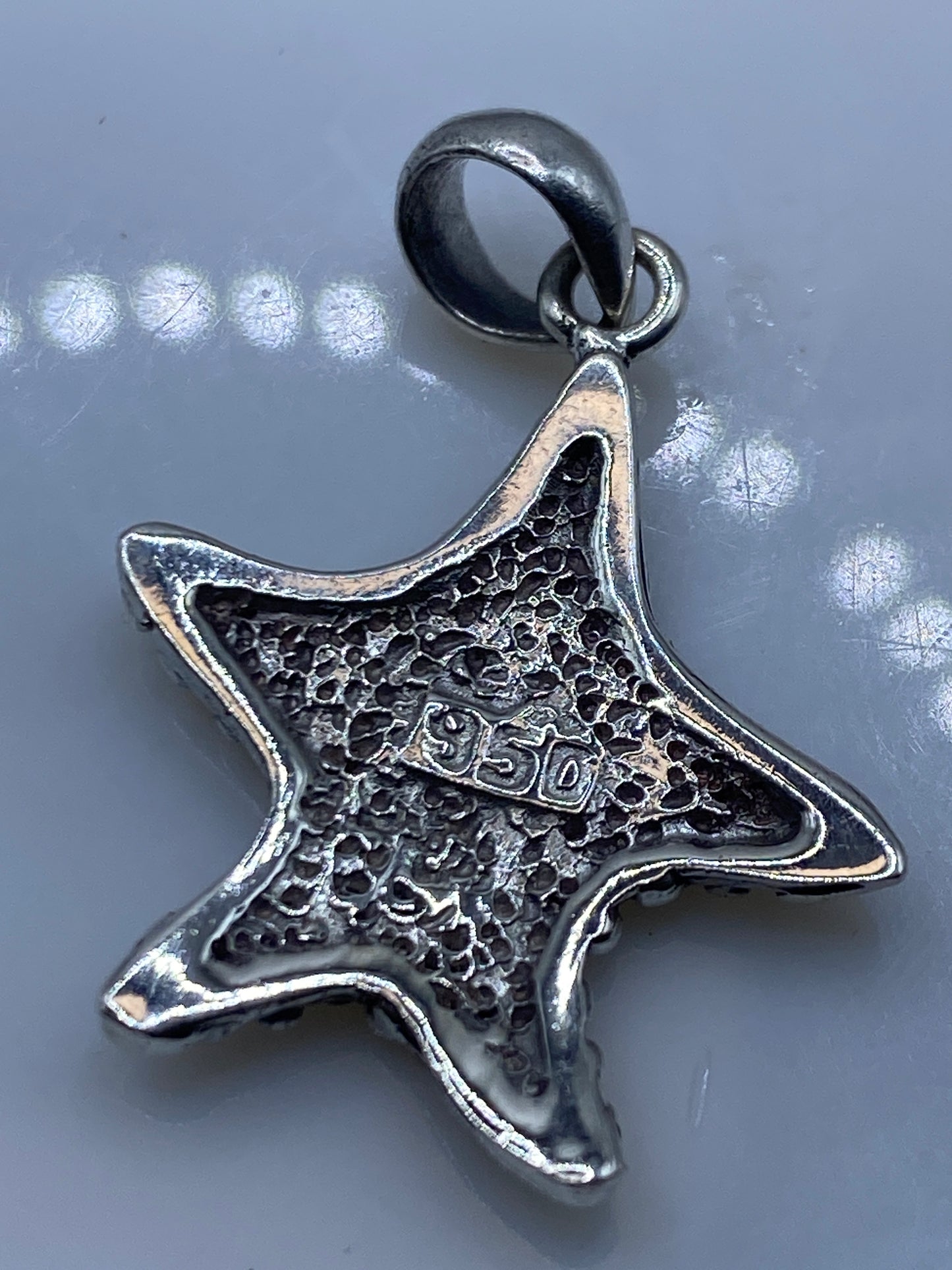 Dije Estrella de Mar Plata Opalo de Fuego — Taxco .950 — foto 5